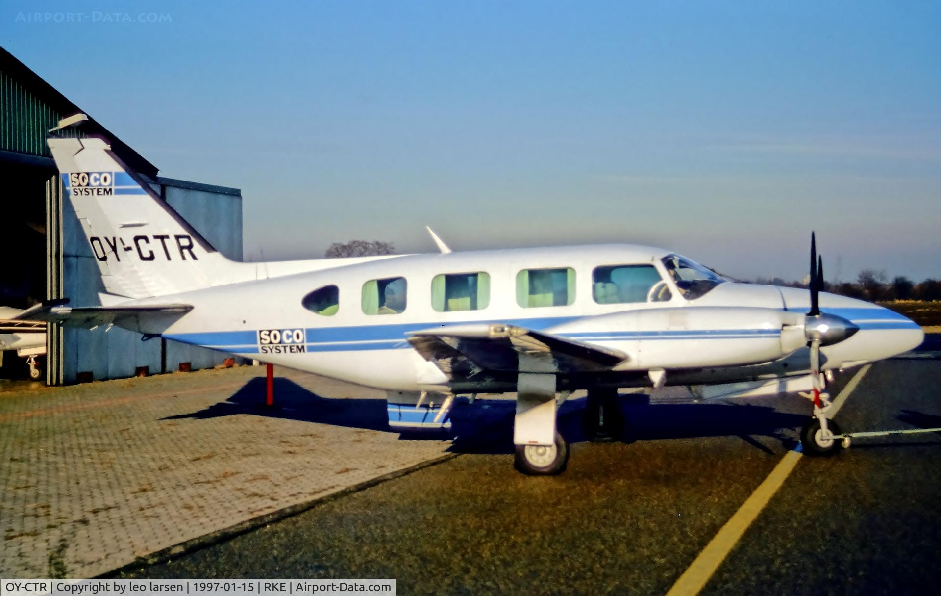 OY-CTR, 1980 Piper PA-31 (Navajo) C/N 31-8012066, Roskilde 15.1.1997