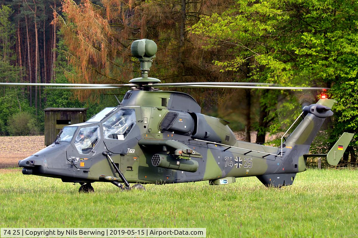 74 25, Eurocopter EC-665 Tiger UHT C/N 1025/UHT25, 74+25 near Bad Bodenteich