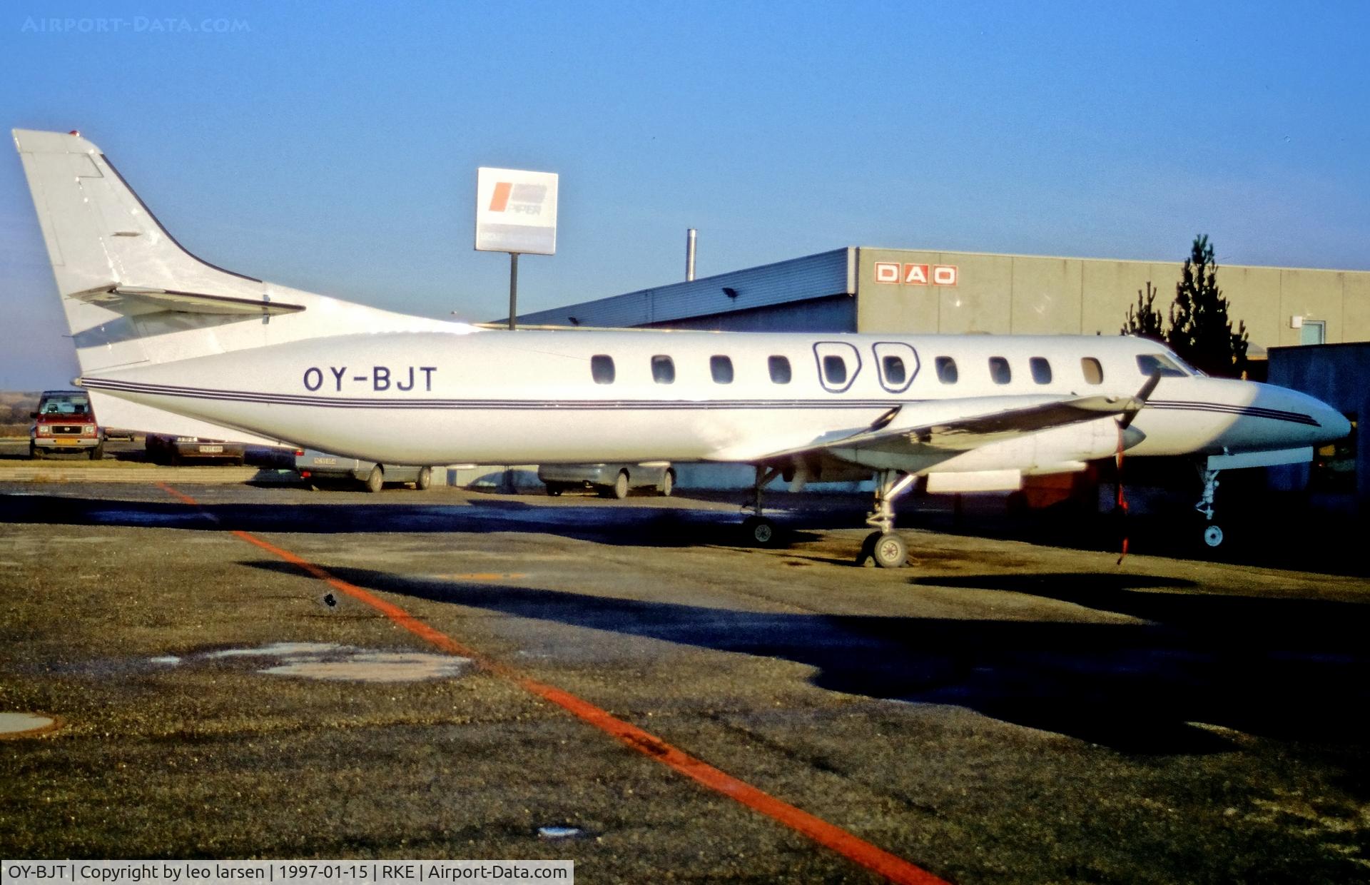 OY-BJT, 1980 Swearingen SA-226TC Metro II C/N TC-371, Roskilde 15.1.1997