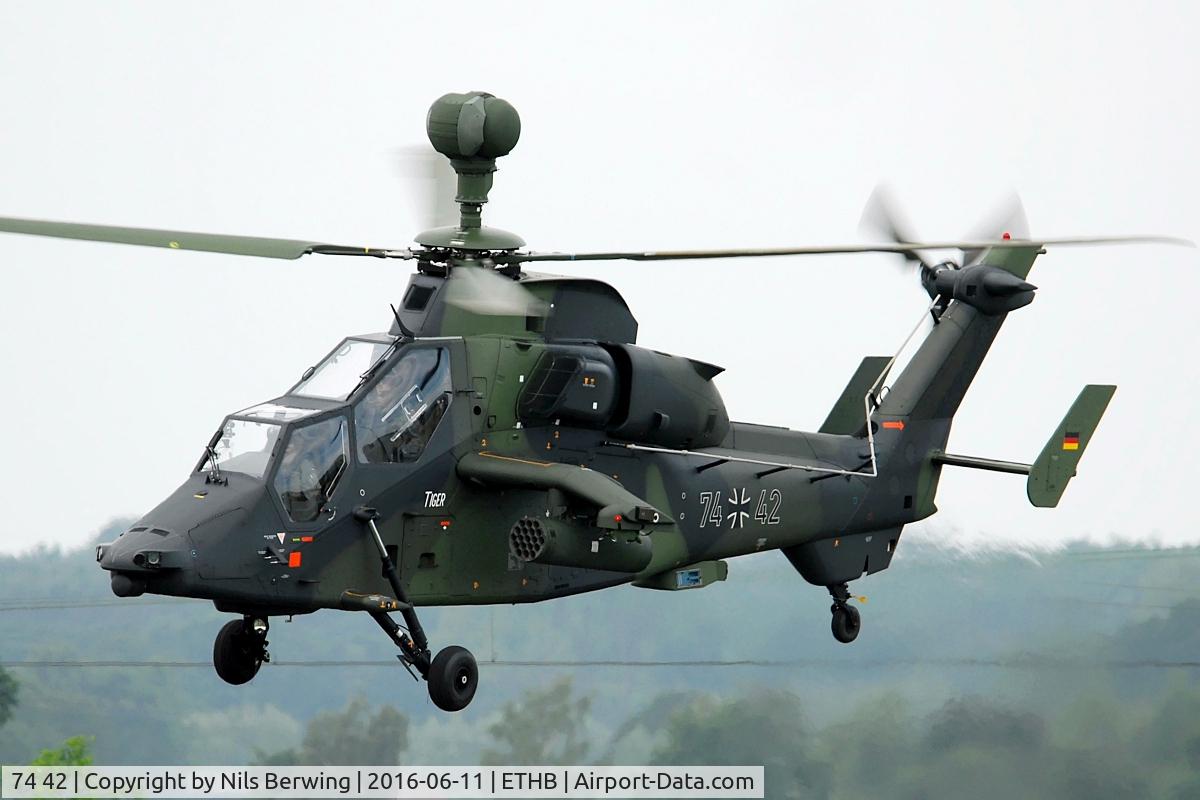 74 42, Eurocopter EC-665 Tiger UHT C/N 1042/UHT42, 74+42 at ETHB