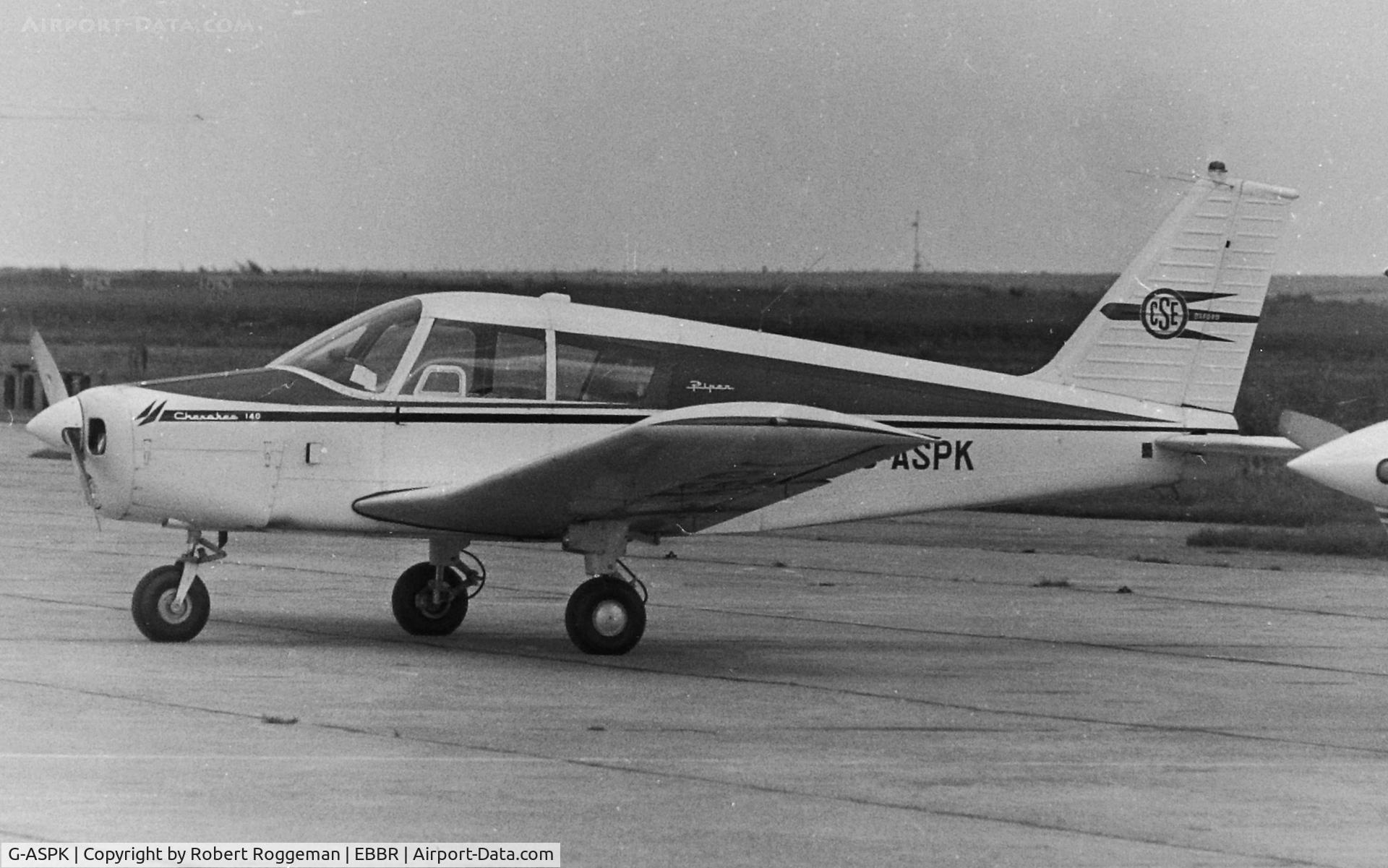G-ASPK, 1964 Piper PA-28-140 Cherokee C/N 28-20051, Mid 1960's.CSE.