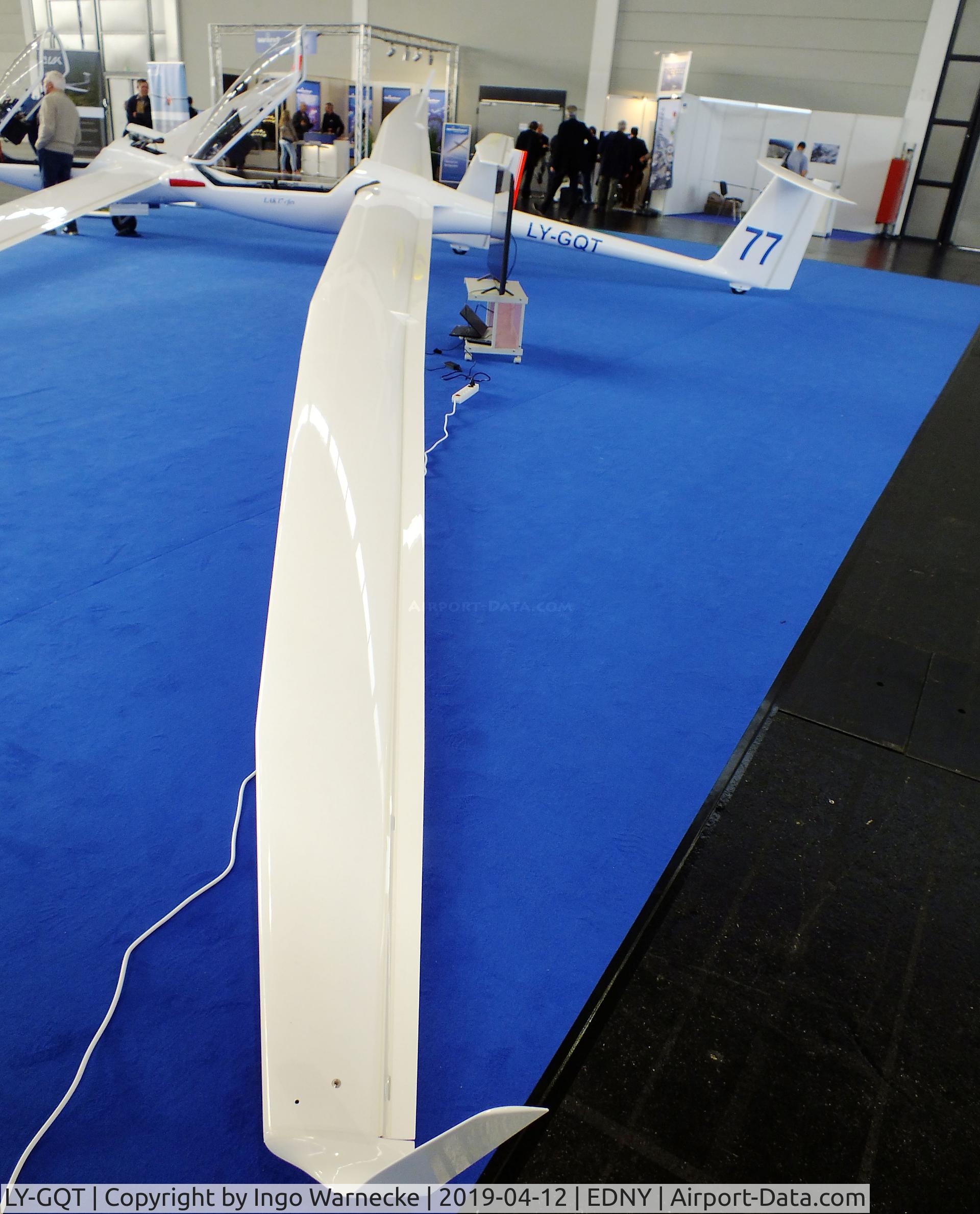 LY-GQT, Sportine Aviacija LAK-17B FES Mini, Sportine Aviacija LAK-17C FES (front electric sustainer) at the AERO 2019, Friedrichshafen