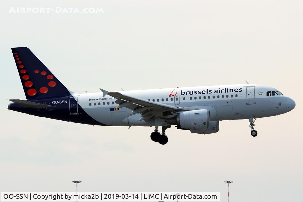 OO-SSN, 2003 Airbus A319-112 C/N 1963, Landing