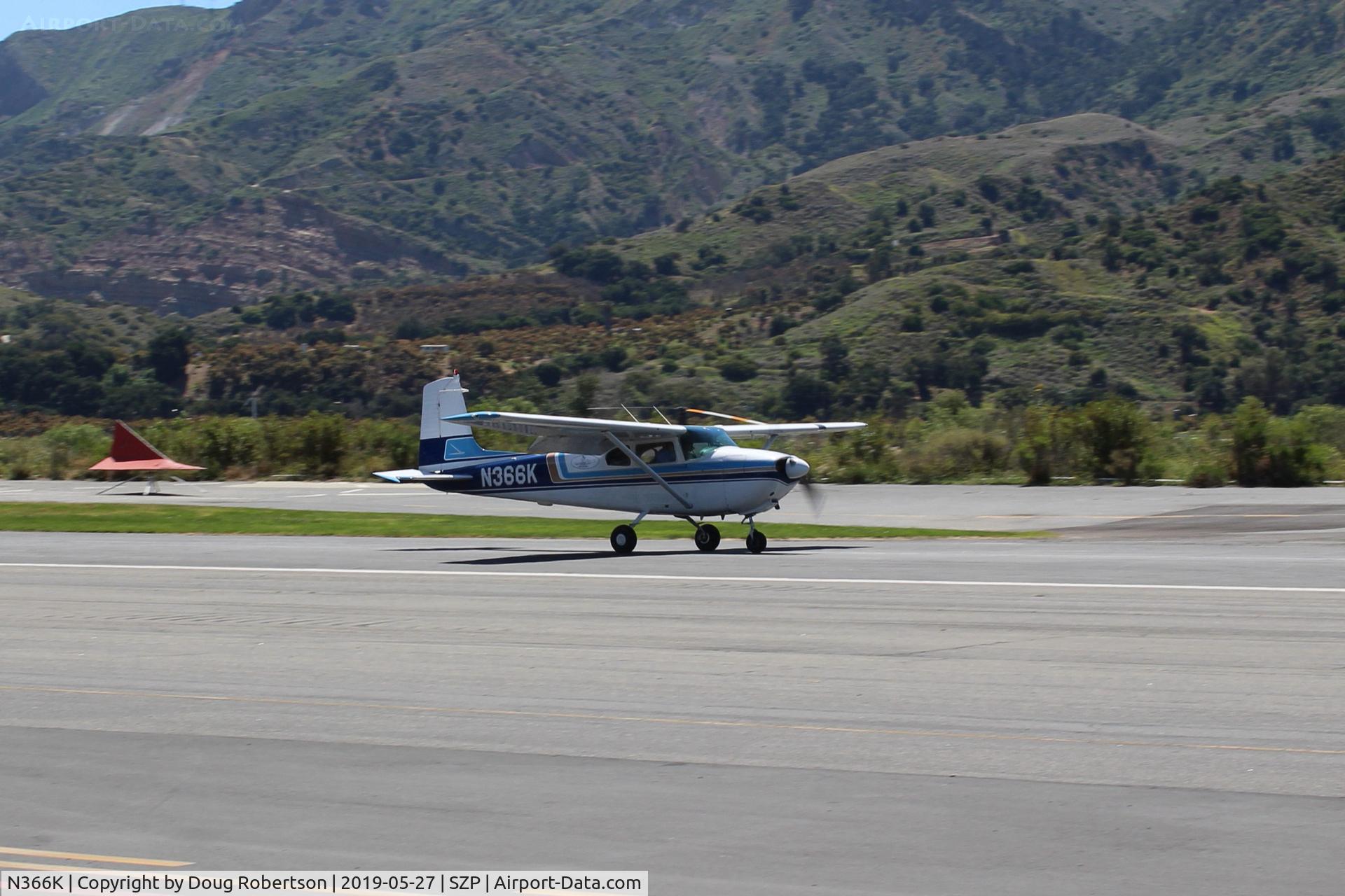 N366K, 1957 Cessna 182A Skylane C/N 34529, 1957 Cessna 182A SKYLANE, Continental O-470-S 230 Hp, landing roll Rwy 22