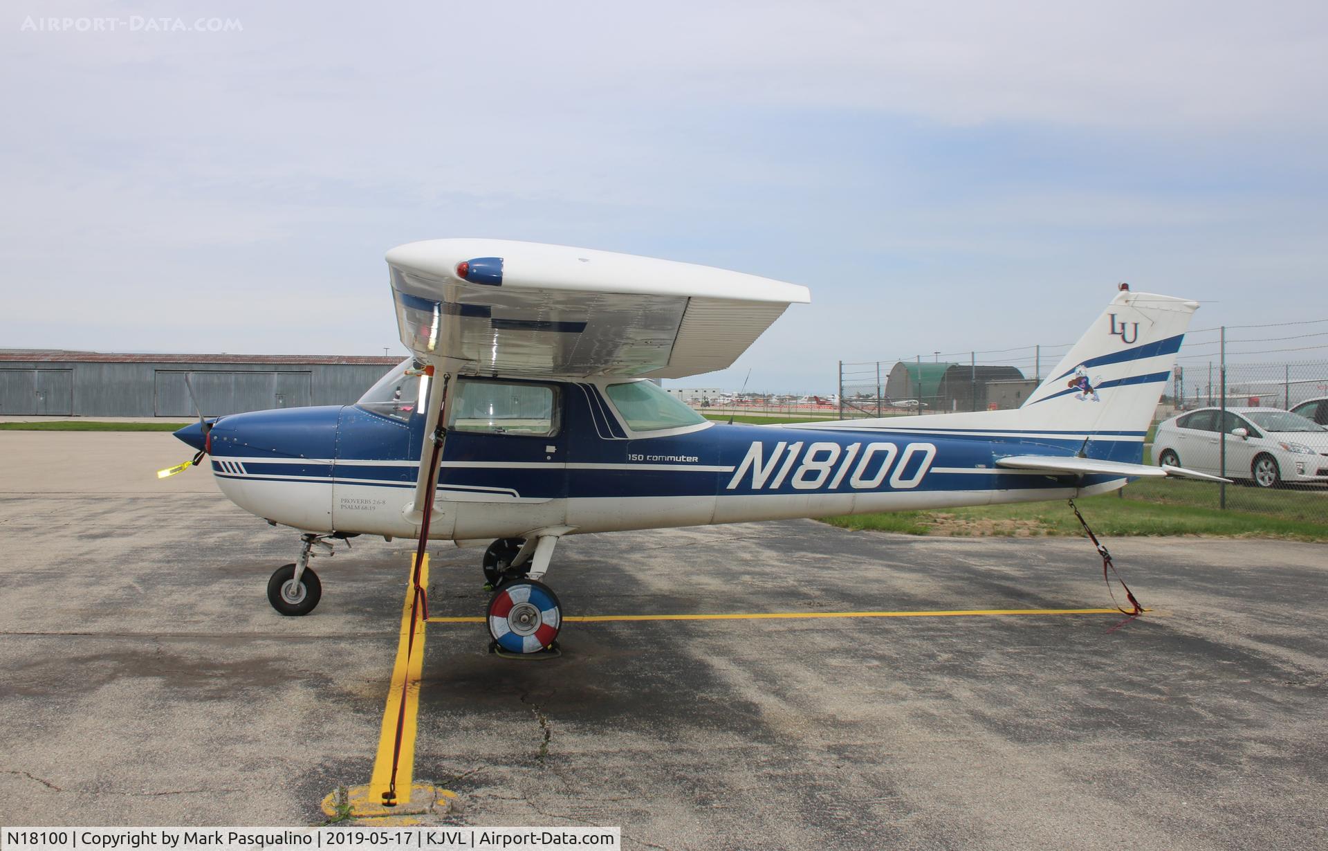 N18100, 1972 Cessna 150L C/N 15073785, Cessna 150L