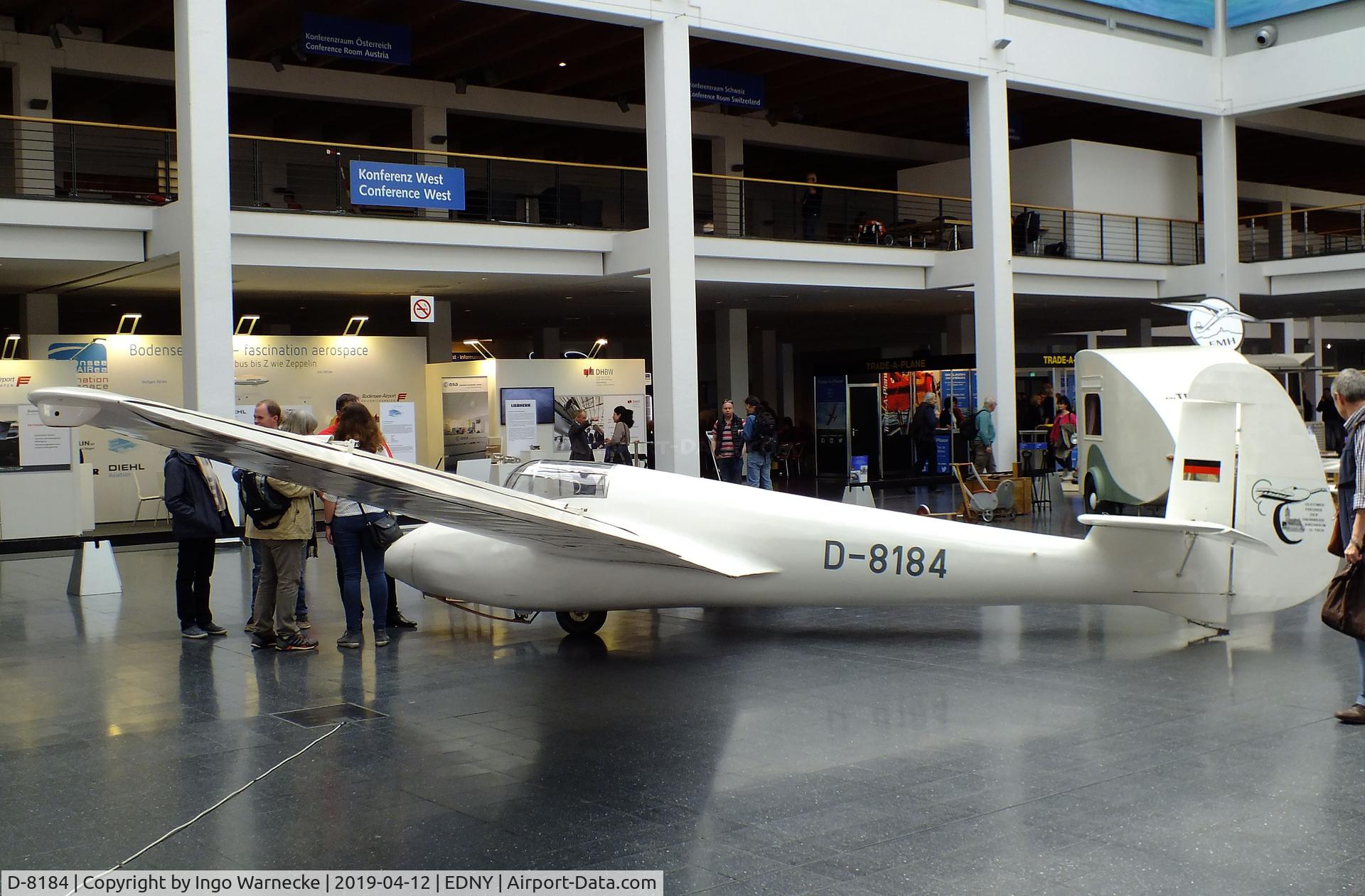 D-8184, 1951 Goppingen Gö 4 III Goevier C/N 409, Schempp-Hirth Göppingen Gö 4 III Goevier at the AERO 2019, Friedrichshafen