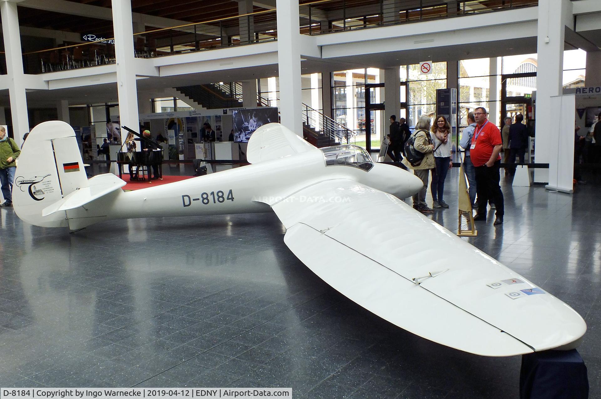 D-8184, 1951 Goppingen Gö 4 III Goevier C/N 409, Schempp-Hirth Göppingen Gö 4 III Goevier at the AERO 2019, Friedrichshafen