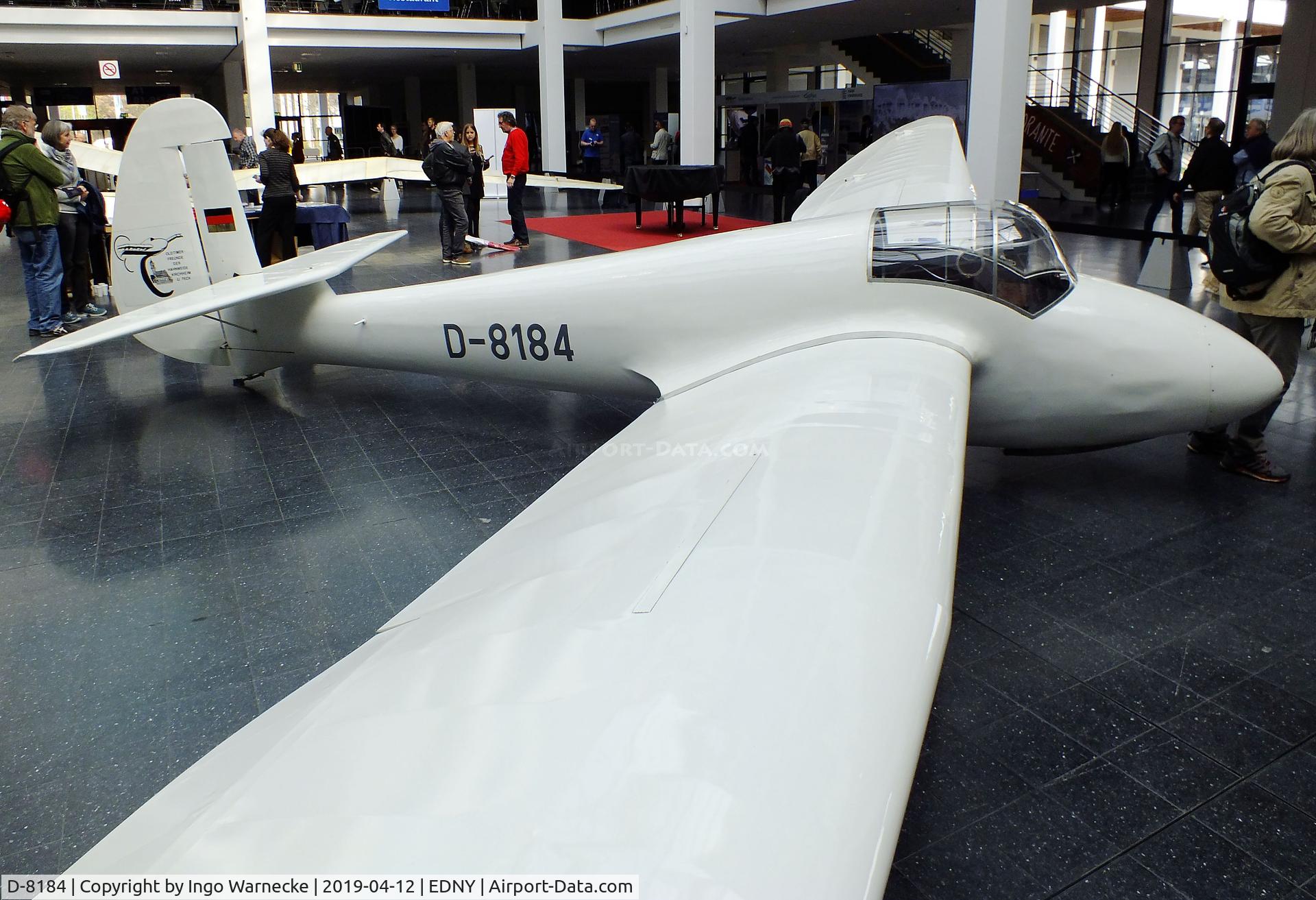D-8184, 1951 Goppingen Gö 4 III Goevier C/N 409, Schempp-Hirth Göppingen Gö 4 III Goevier at the AERO 2019, Friedrichshafen