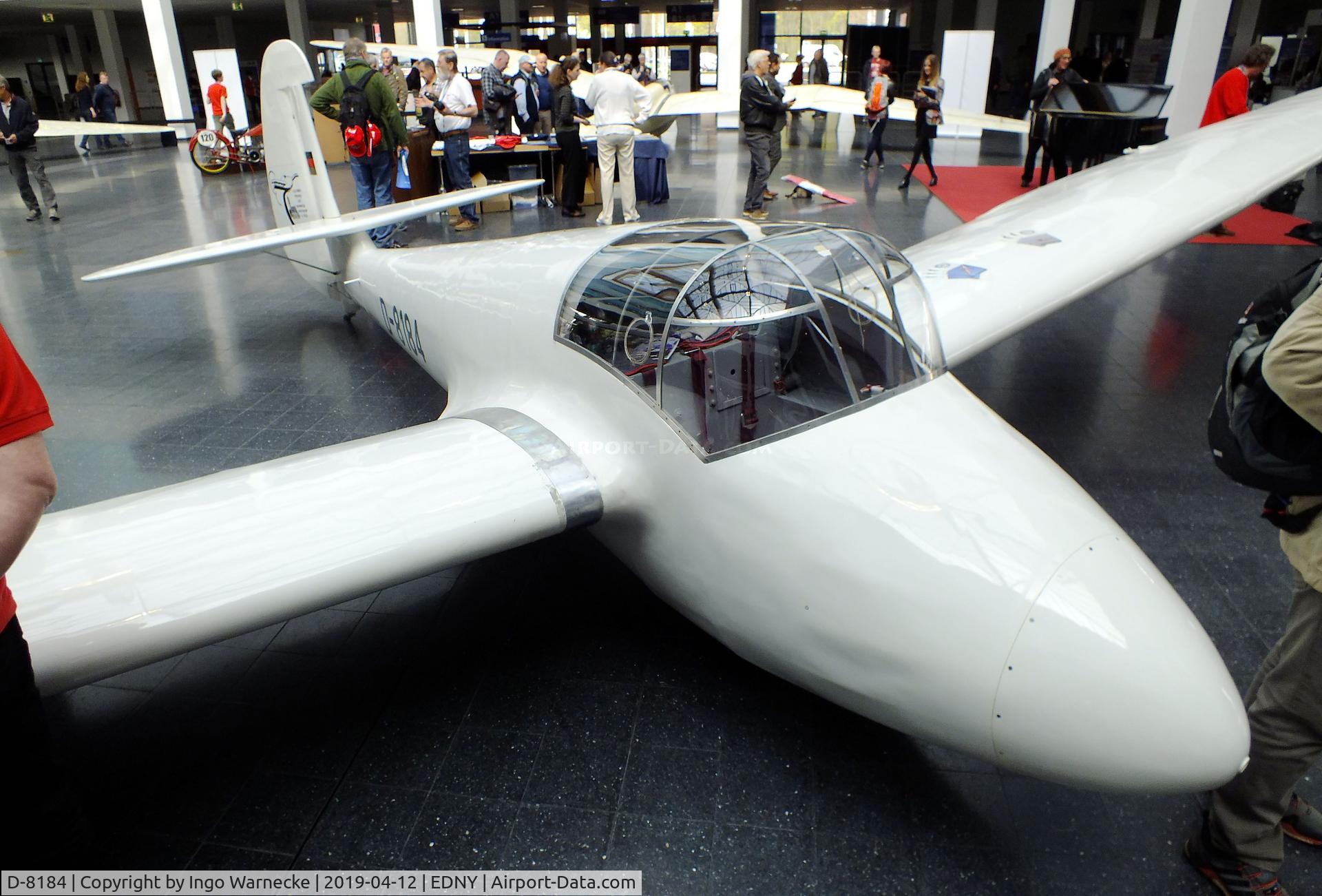 D-8184, 1951 Goppingen Gö 4 III Goevier C/N 409, Schempp-Hirth Göppingen Gö 4 III Goevier at the AERO 2019, Friedrichshafen
