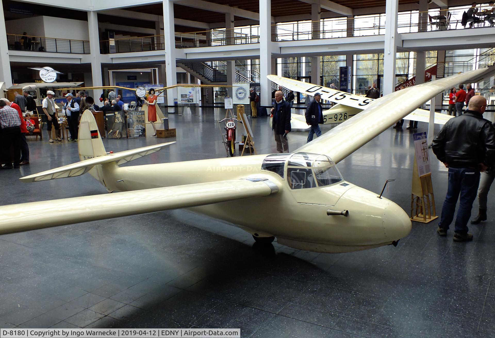 D-8180, 1938 Schempp-Hirth Goppingen Go 3 Minimoa C/N 324, Schempp-Hirth Göppingen Gö 3 Minimoa at the AERO 2019, Friedrichshafen