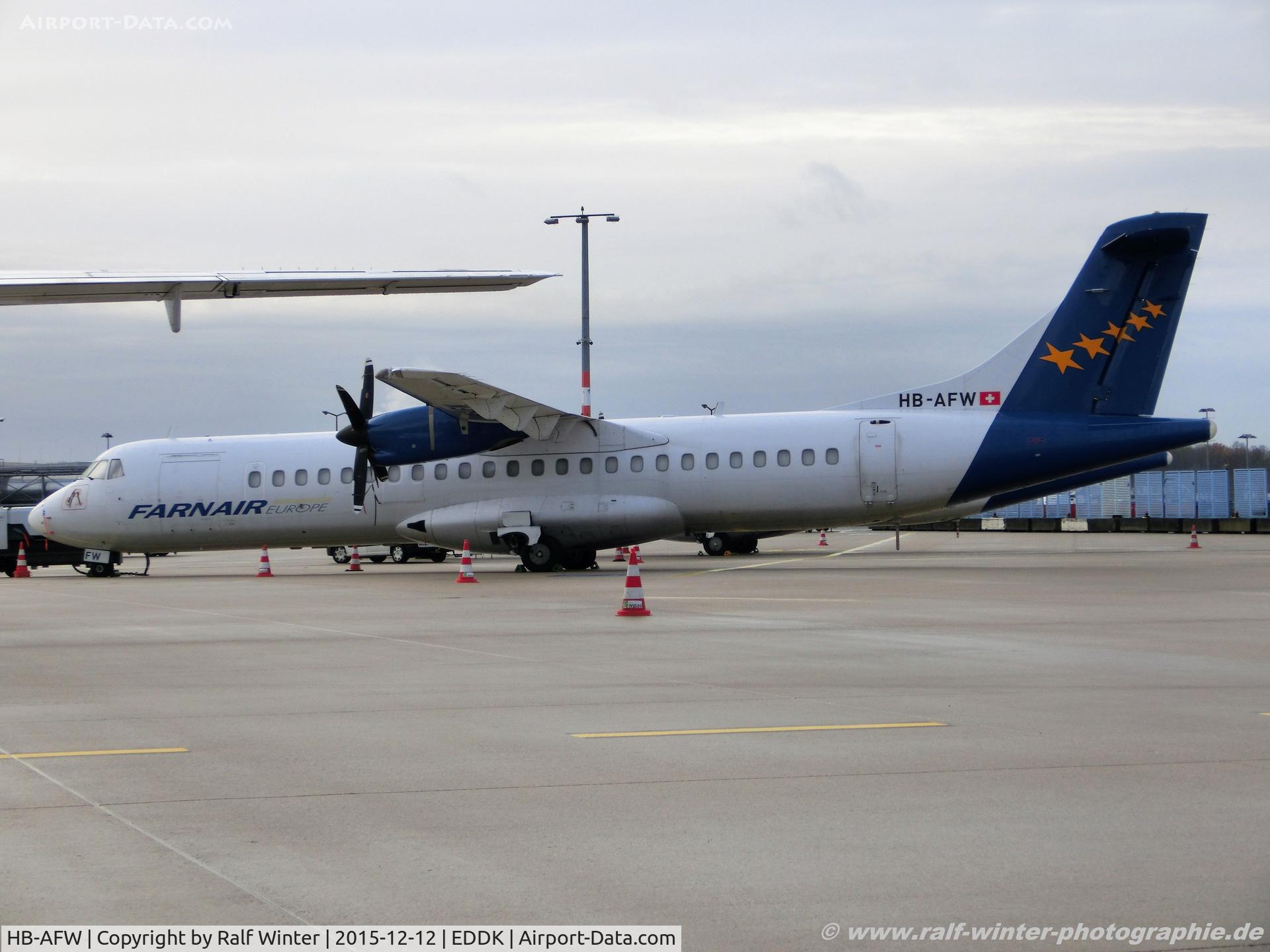 HB-AFW, 1994 ATR 72-202 C/N 419, ATR 72-202(F) - FAT Farnair Europe - 419 - HB-AFW - 12.12.2015 - CGN