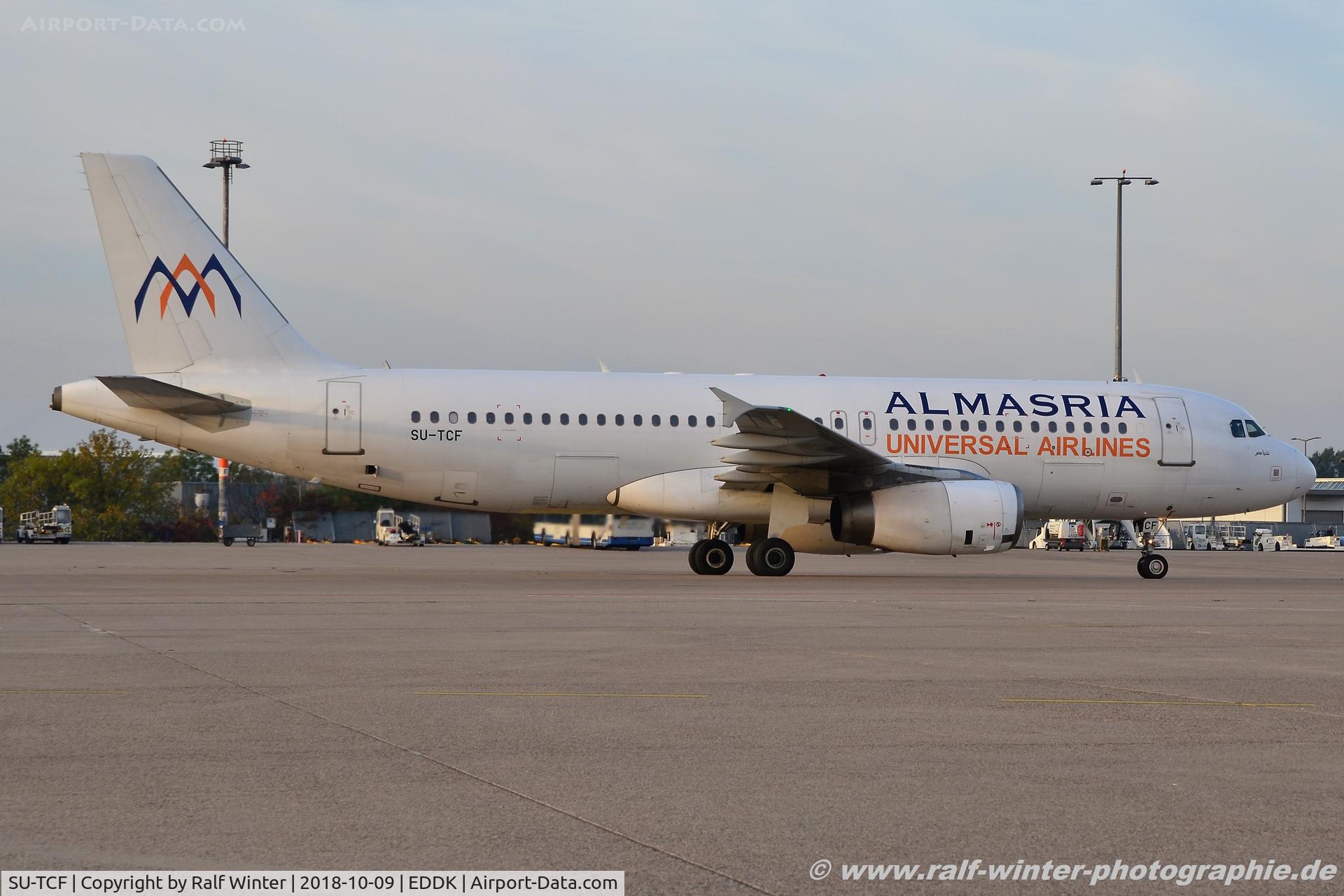 SU-TCF, 2001 Airbus A320-232 C/N 1561, Airbus A320-232 - UJ LMU Almasria Universal Airlines - 1561 - SU-TCF - 09.10.2018 - CGN