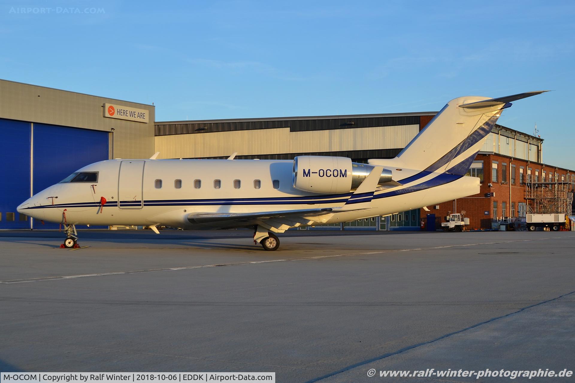 M-OCOM, 2005 Bombardier Challenger 604 (CL-600-2B16) C/N 5617, Bombardier CL-600-2B16 Challenger 604 - Private - 5617 - M-OCOM - 06.10.2018 - CGN