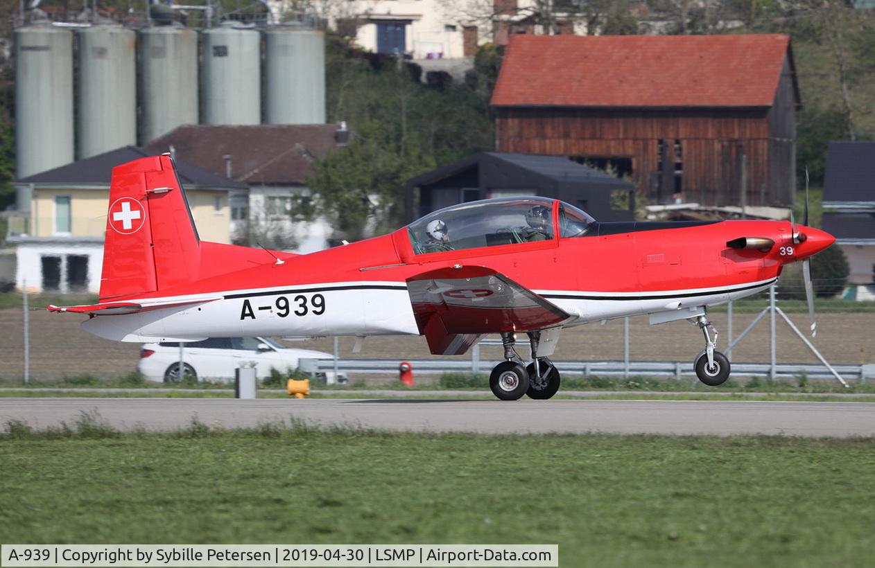 A-939, Pilatus PC-7 Turbo Trainer C/N 347, Taken at Payerne Air Base, Switzerland