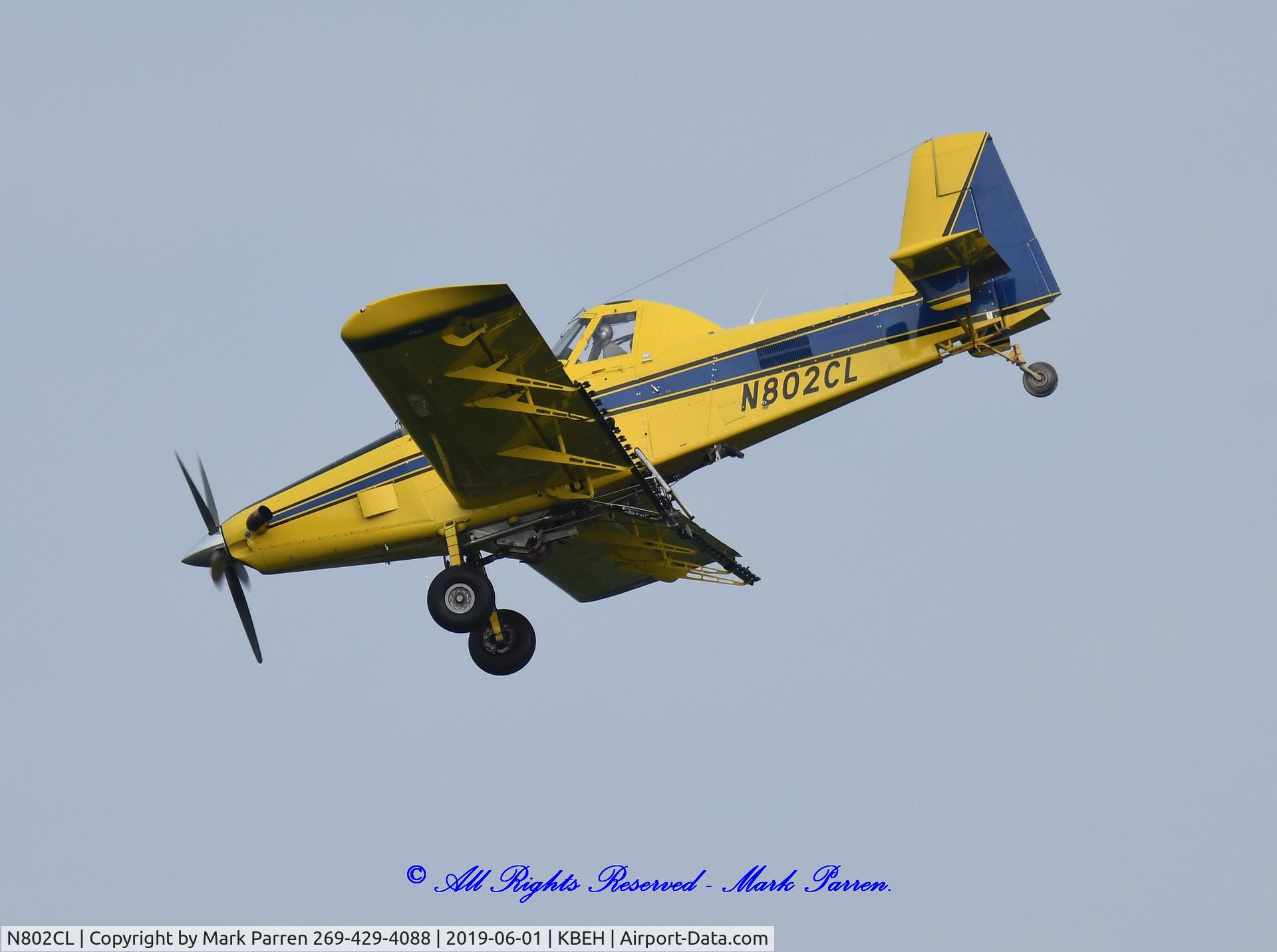 N802CL, 2014 Air Tractor AT-802A C/N 802A-0682, Dusting Sodus, Michigan  6/1/2019