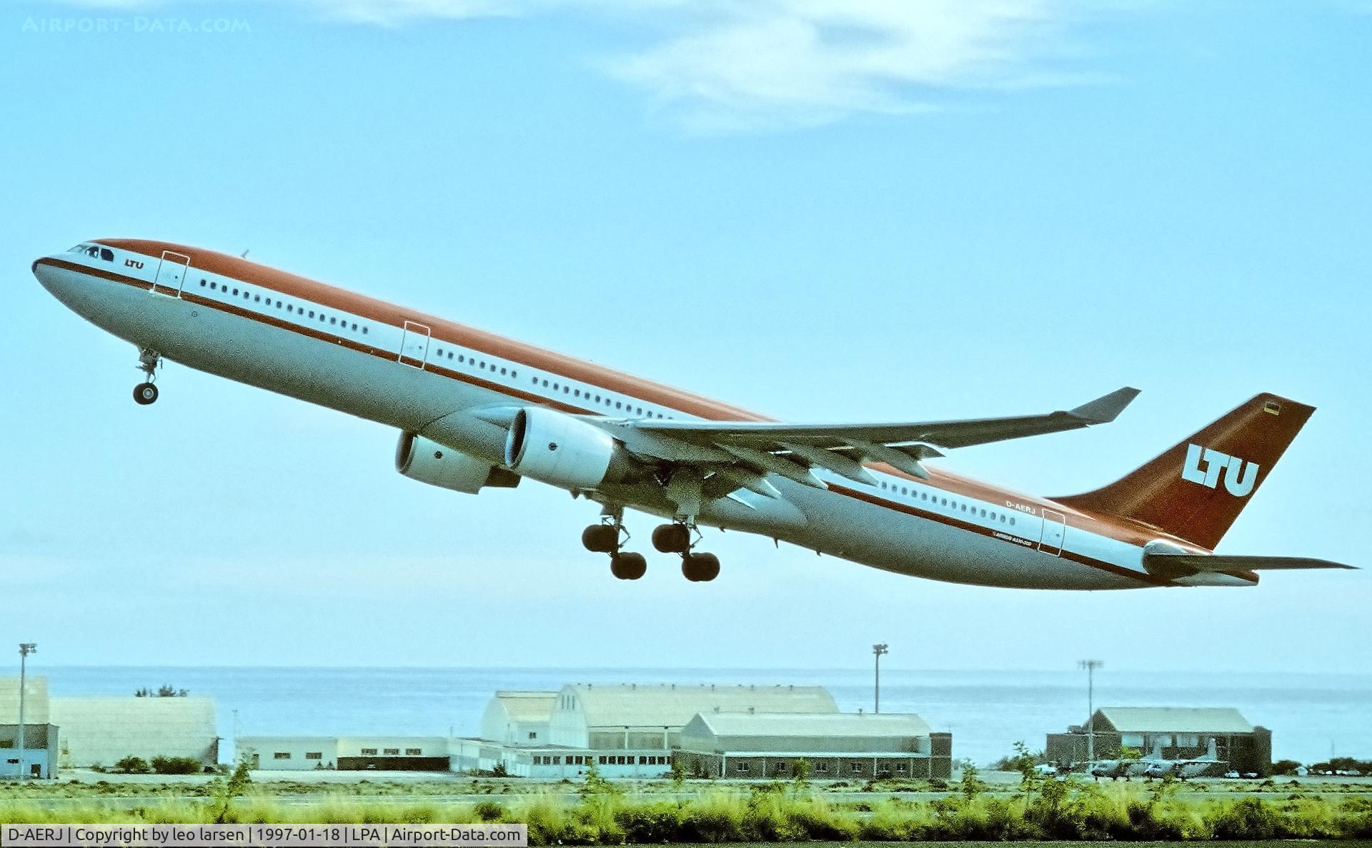 D-AERJ, 1995 Airbus A330-322 C/N 095, Las Palmas 18.1.1997