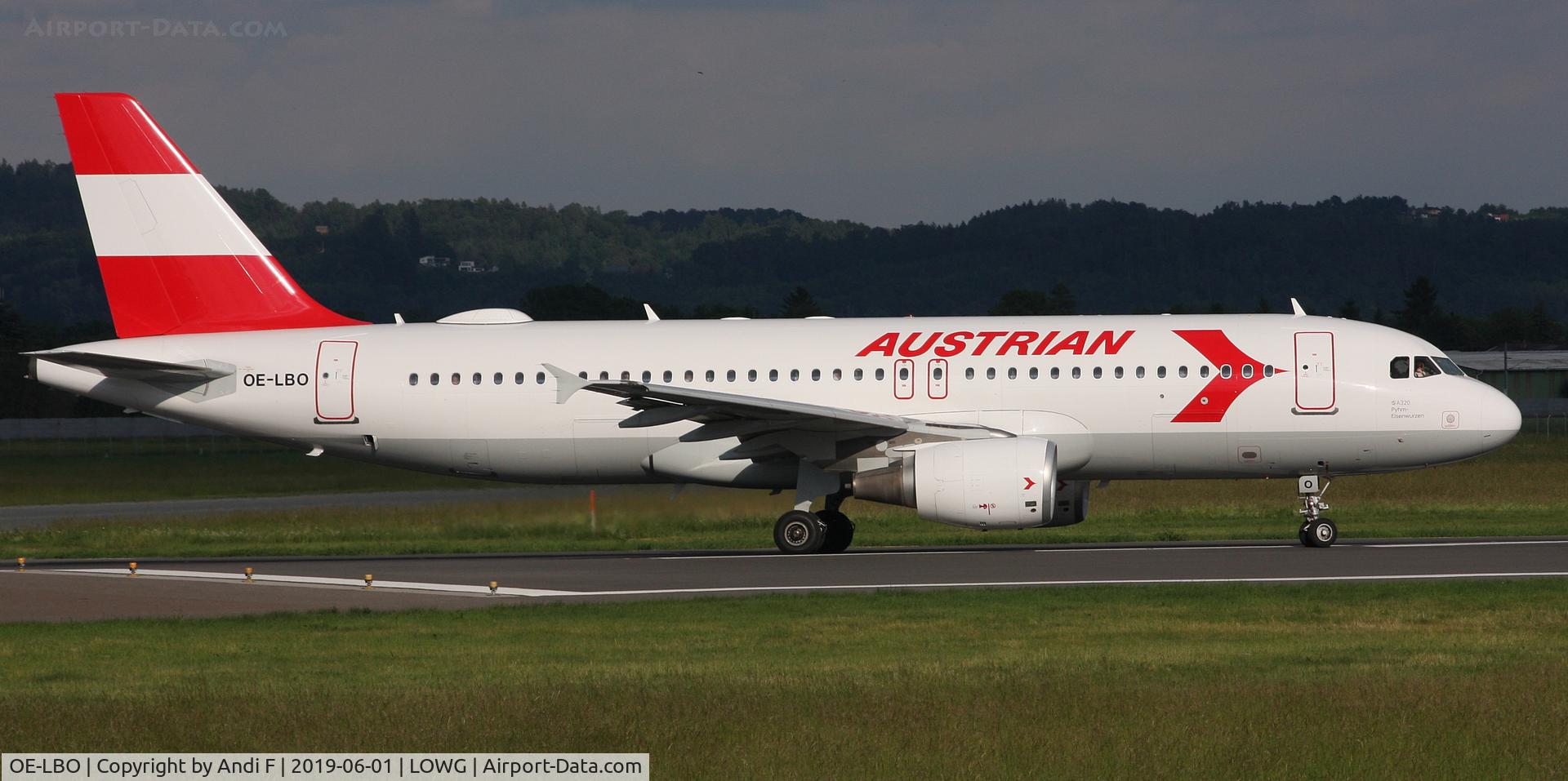 OE-LBO, 1998 Airbus A320-214 C/N 776, Austrian Airlines A320-200 