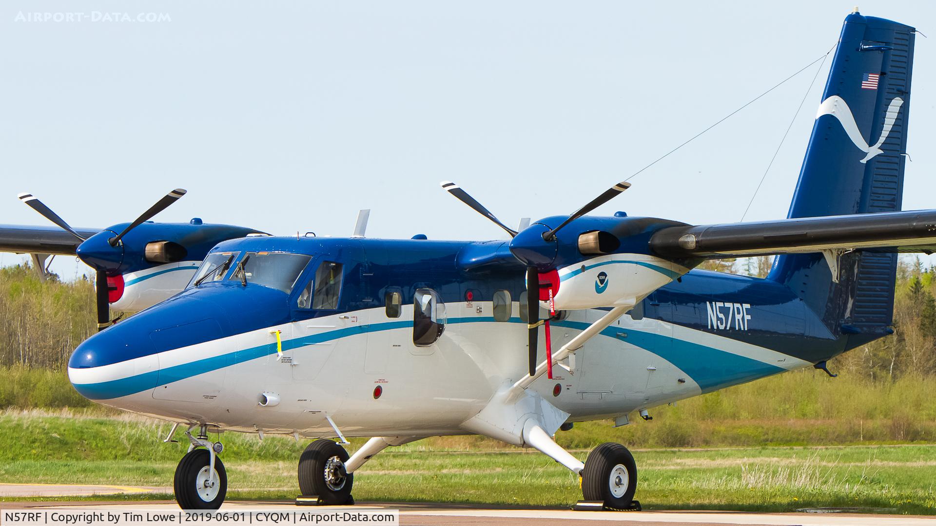 N57RF, 1981 De Havilland Canada DHC-6-300 Twin Otter C/N 688, Parked on the Transport Canada ramp for surveying whales in the gulf of St. Lawrence.