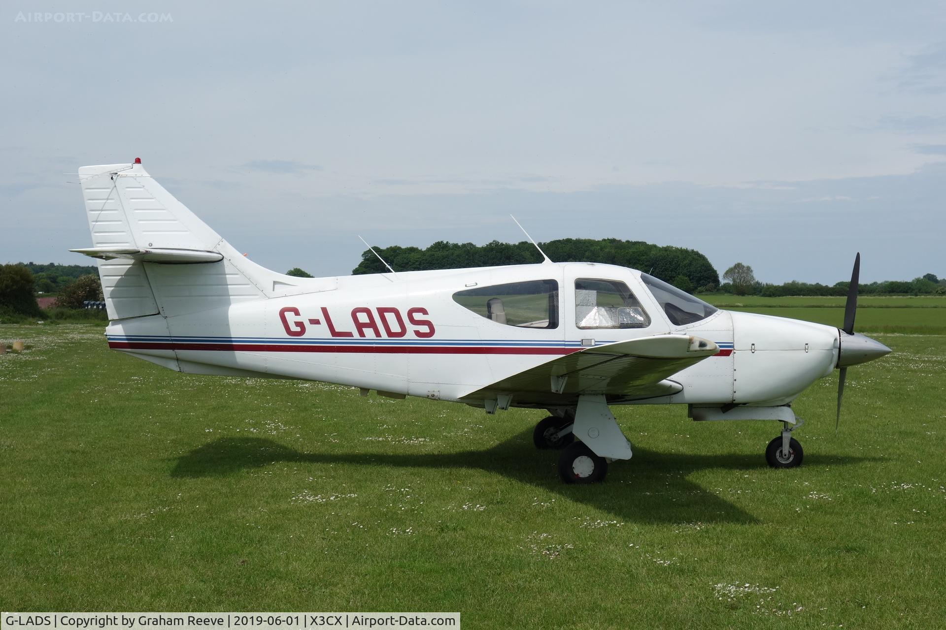 G-LADS, 1977 Rockwell Commander 114 C/N 14314, Parked at Northrepps.