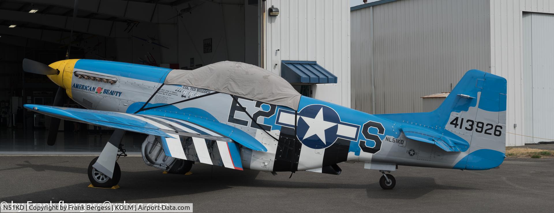 N51KD, North American/aero Classics P-51D C/N 122-39895, Outside the Hanger catching some Sunshine