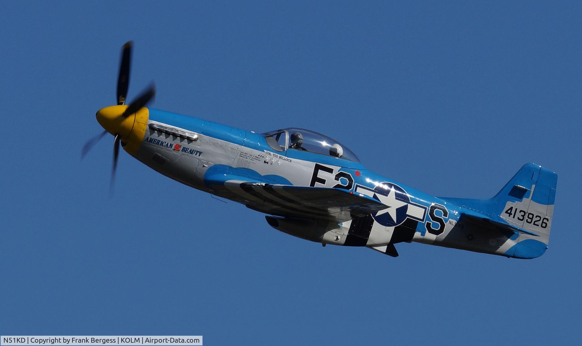 N51KD, North American/aero Classics P-51D C/N 122-39895, In Flight Airshow Time?