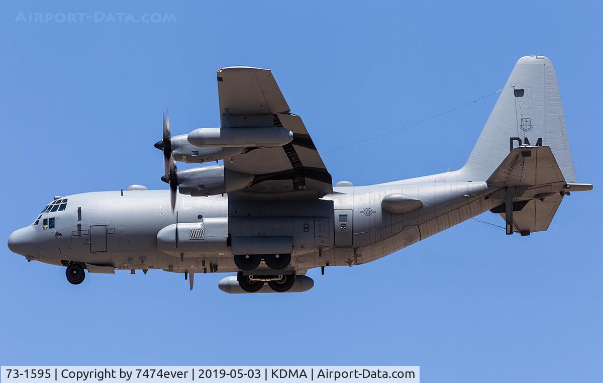 73-1595, 1974 Lockheed EC-130H Compass Call C/N 382-4564, A Compass Call recovering at Davis