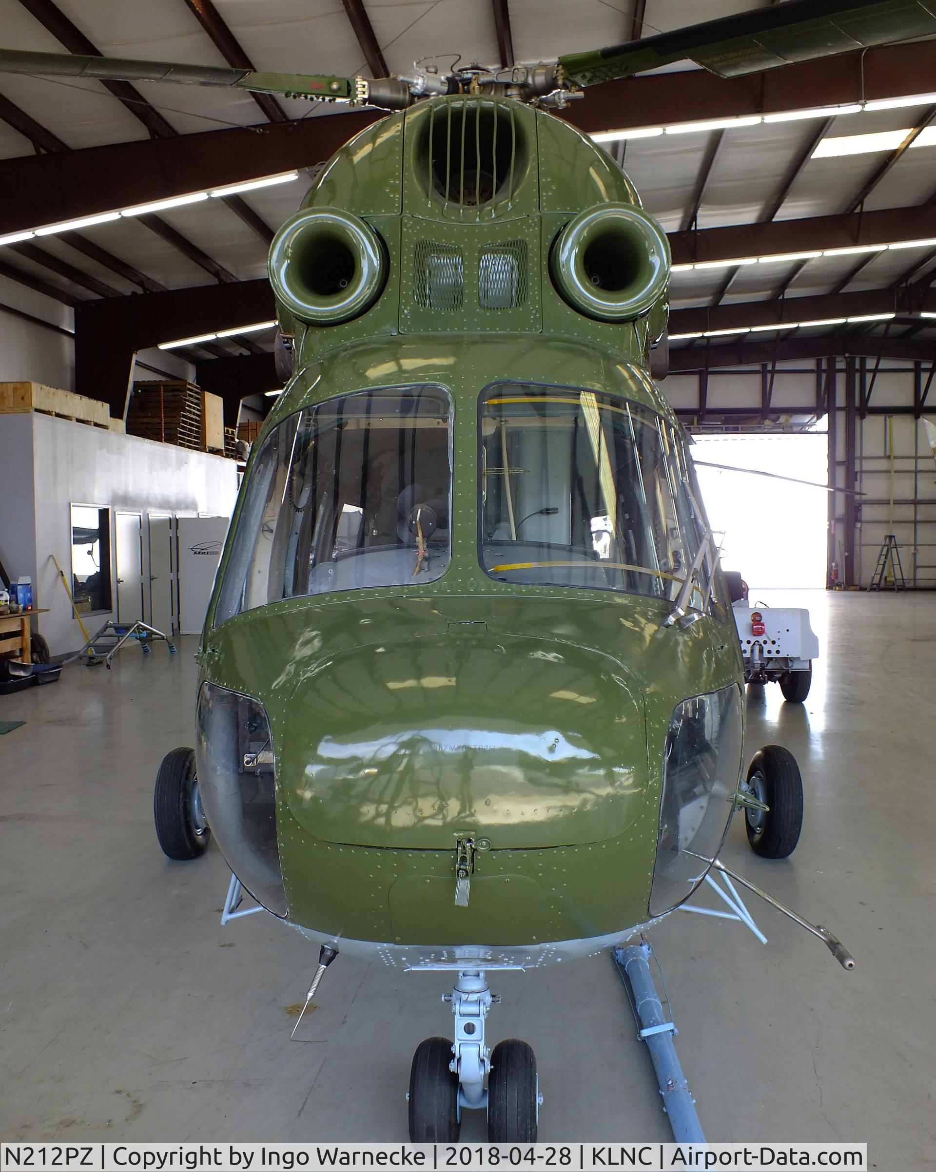 N212PZ, Mil MI-2 C/N 515249077, Mil Mi-2 HOPLITE in a hangar of the former Cold War Air Museum at Lancaster Regional Airport, Dallas County TX