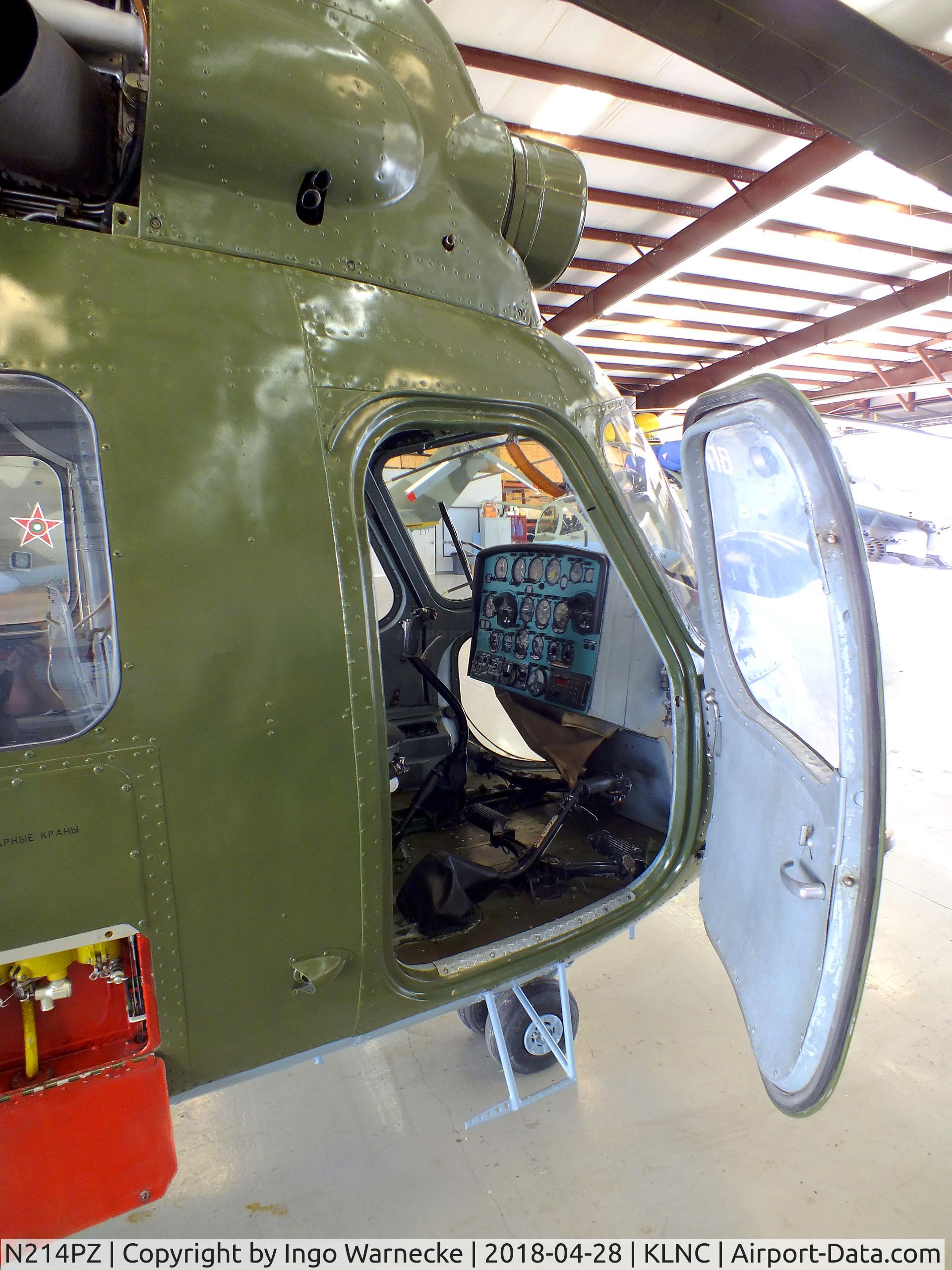 N214PZ, Mil Mi-2 Hoplite C/N 515303087, Mil Mi-2 HOPLITE in a hangar of the former Cold War Air Museum at Lancaster Regional Airport, Dallas County TX
