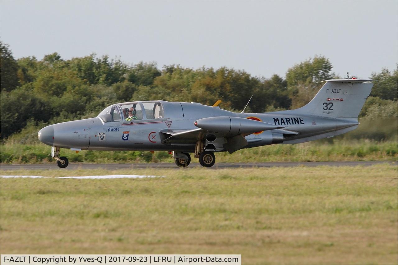 F-AZLT, 1958 Morane-Saulnier MS.760 Paris I C/N 32, Morane-Saulnier MS-760A, Taxiing rwy 23, Morlaix-Ploujean airport (LFRU-MXN) air show 2017