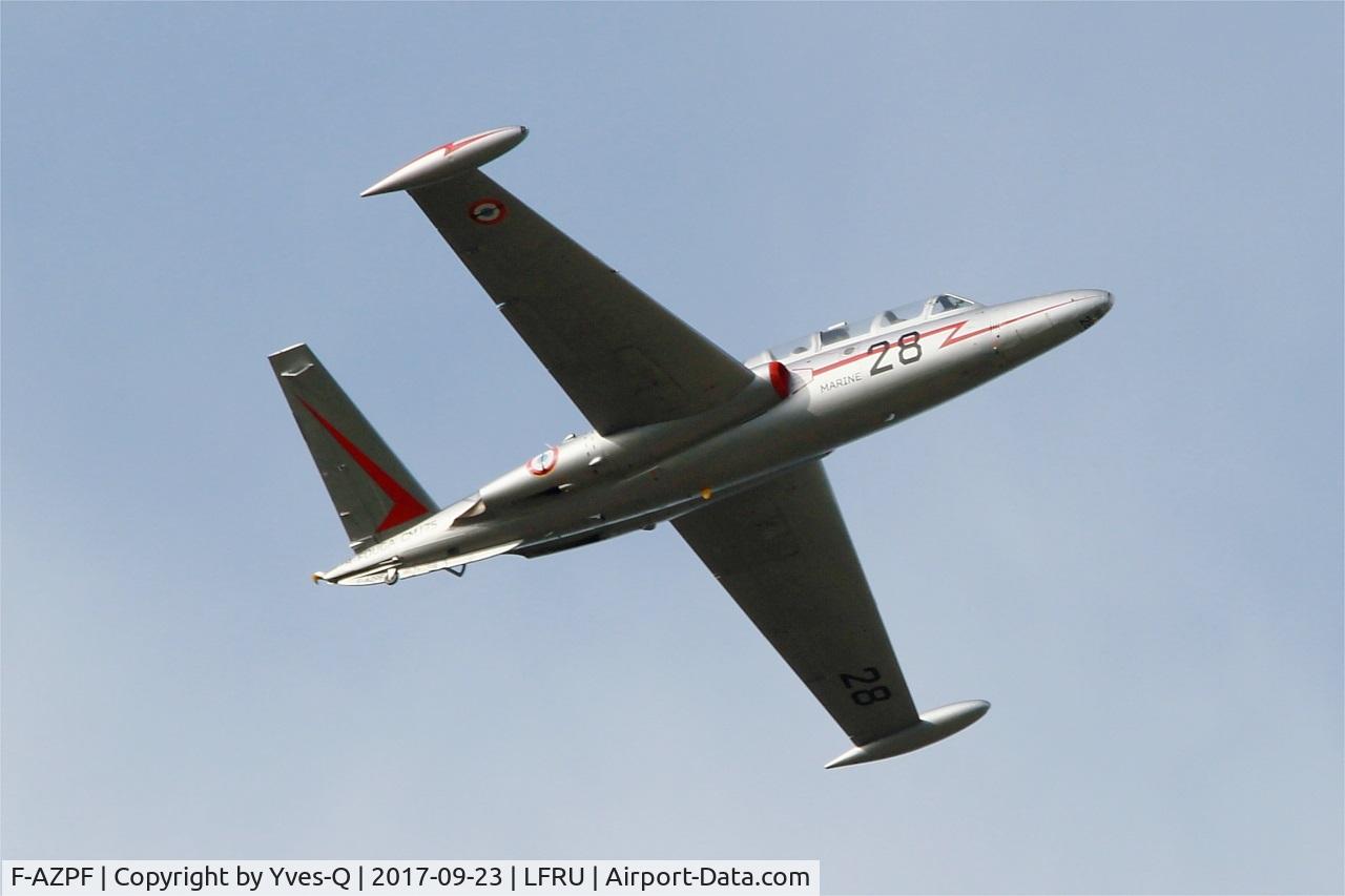 F-AZPF, Fouga CM-175 Zephyr C/N 28, Fouga CM-175 Zephyr, On display, Morlaix-Ploujean airport (LFRU-MXN) Air show 2017