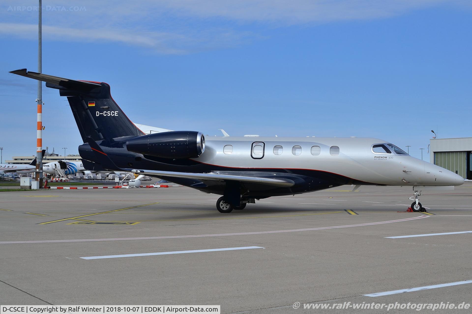 D-CSCE, 2017 Embraer EMB-550 Phenom 300 C/N 50500424, Embraer Phenom 300 EMB-505 - LXG Luxaviation Germany - 50500424 - D-CSCE - 07.10.2018 - CGN