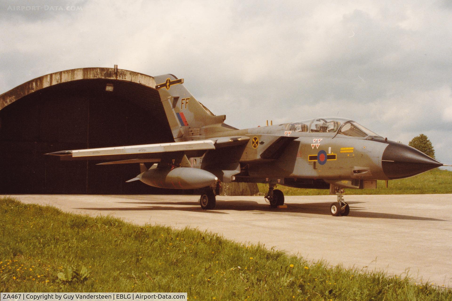 ZA467, 1983 Panavia Tornado GR.1 C/N 283/BS097, Bierset Open Door early '80
