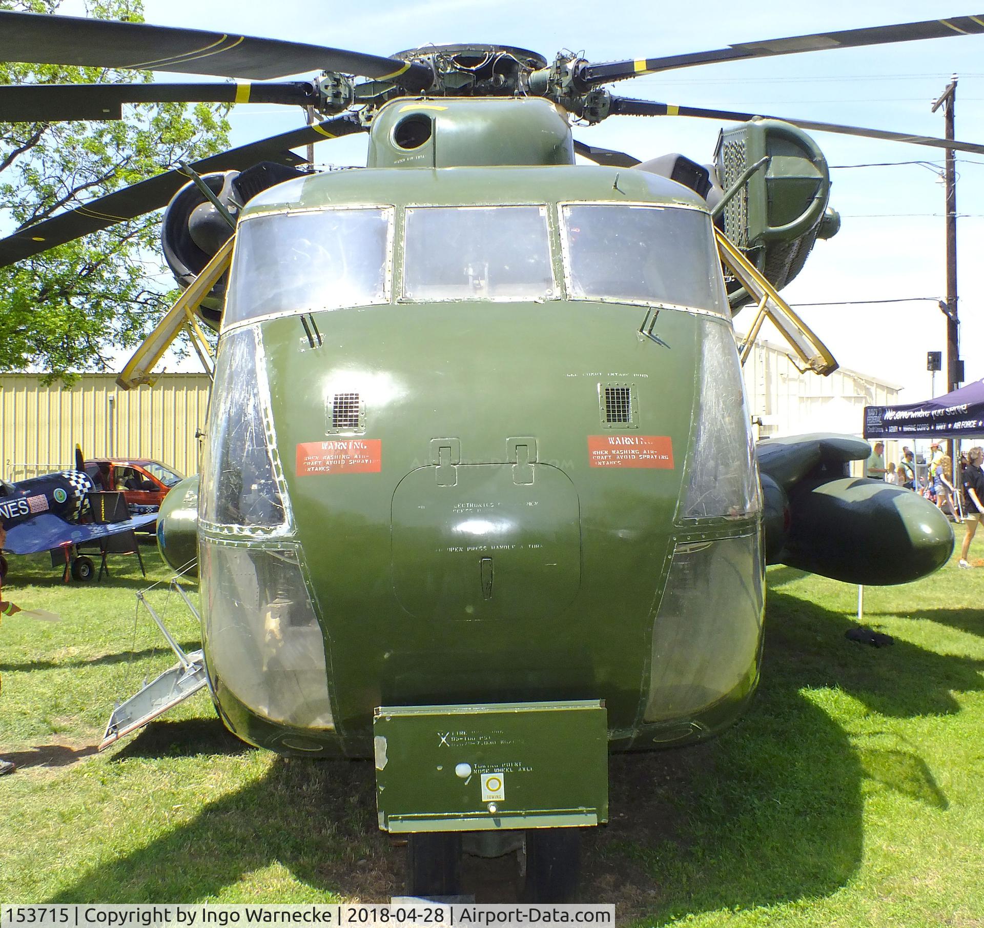153715, Sikorsky CH-53A Sea Stallion C/N 65-105, Sikorsky CH-53D Sea Stallion at the Fort Worth Aviation Museum, Fort Worth TX