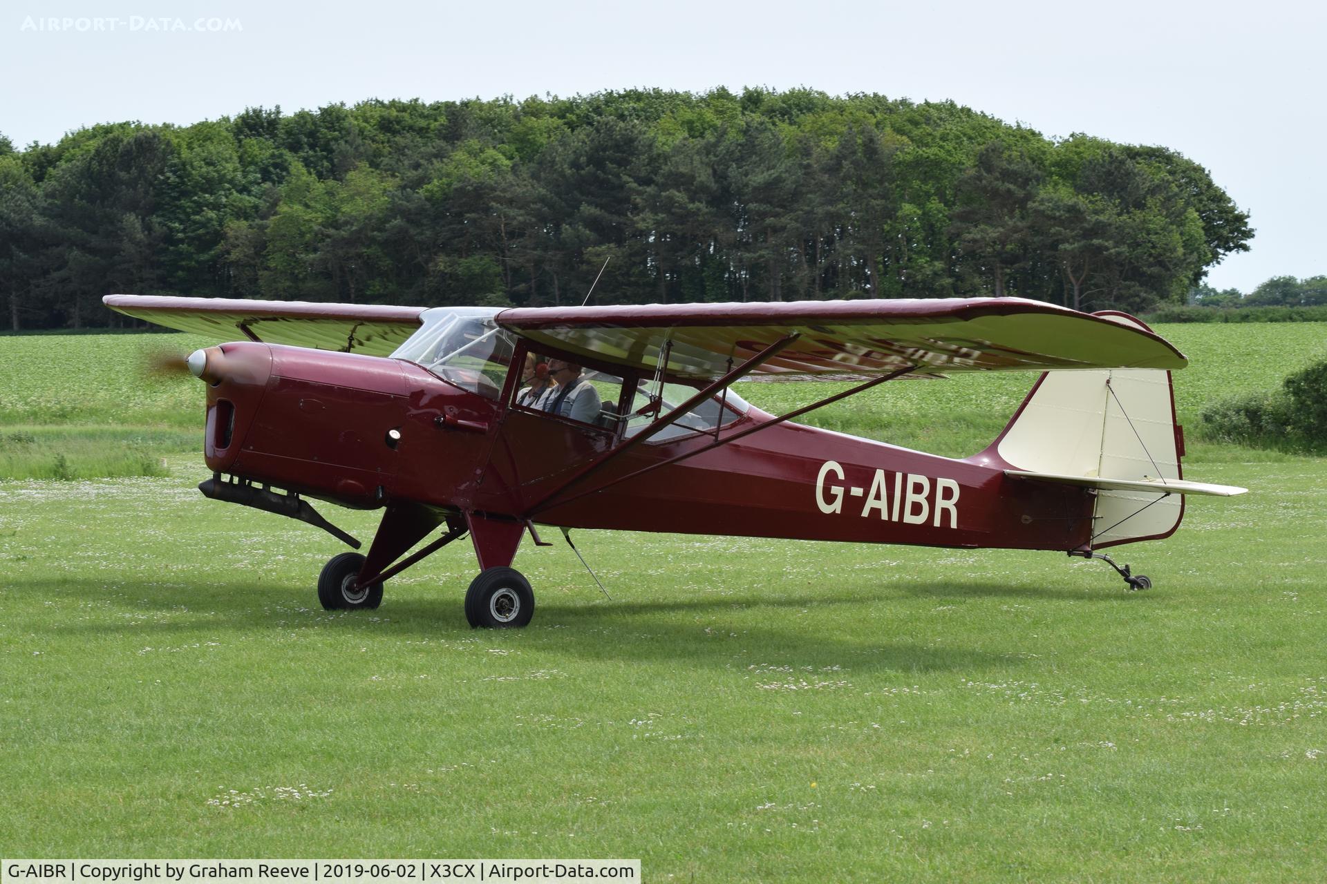 G-AIBR, 1946 Auster J-1N Alpha C/N 2151, Departing from Northrepps.