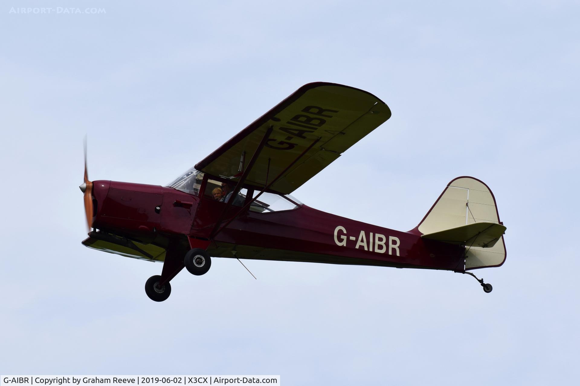 G-AIBR, 1946 Auster J-1N Alpha C/N 2151, Departing from Northrepps.