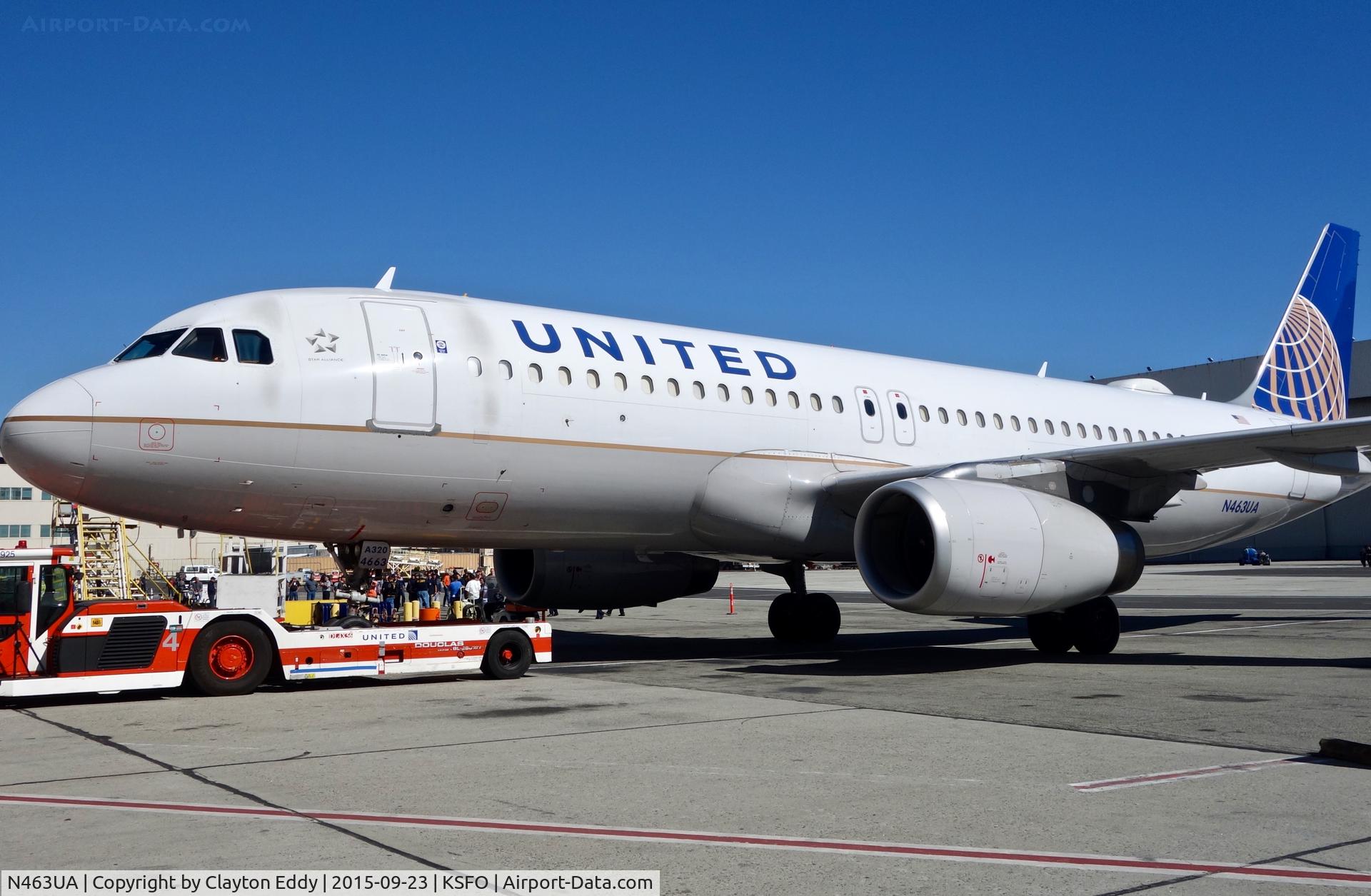 N463UA, 2000 Airbus A320-232 C/N 1282, SFO 2015.