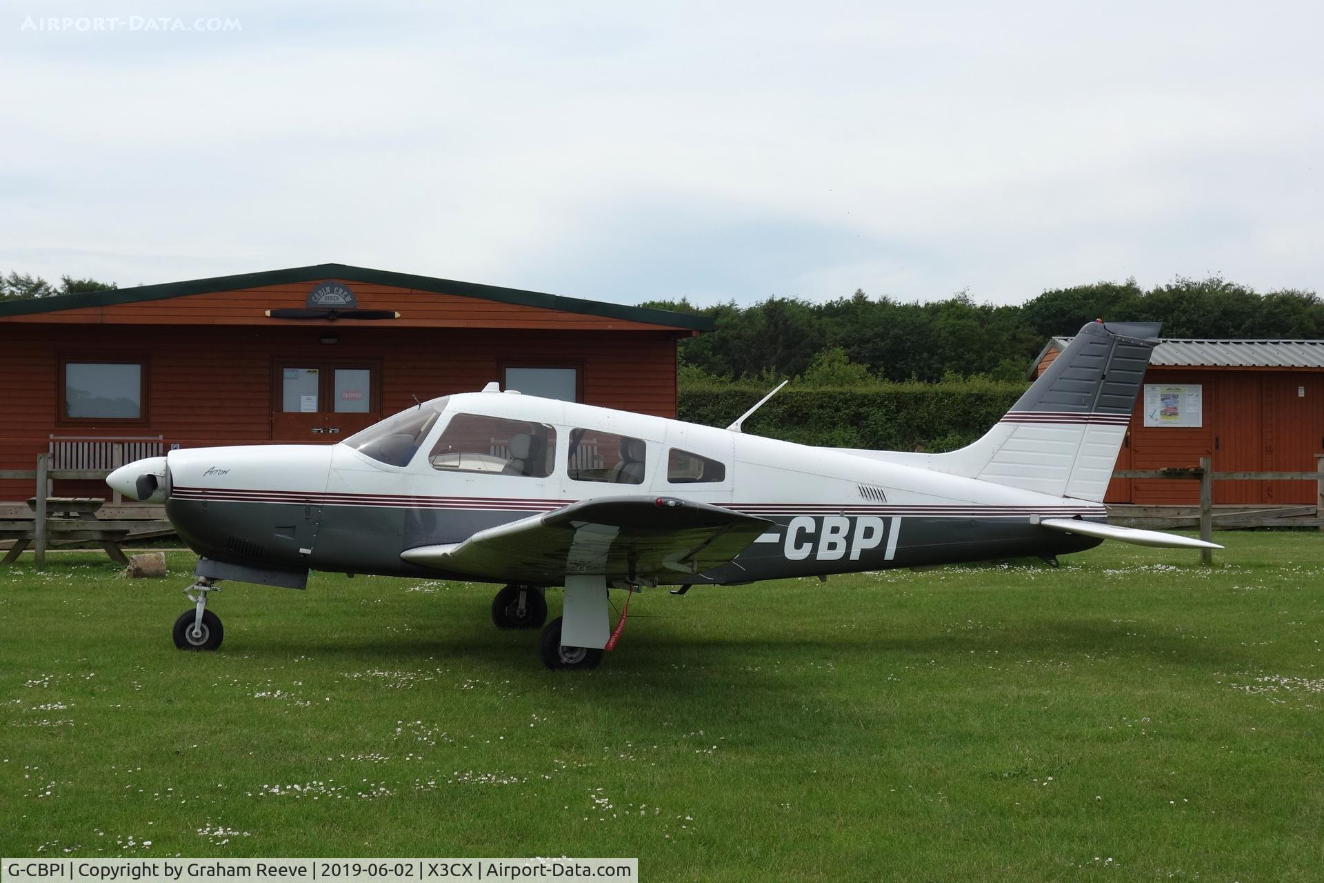 G-CBPI, 2002 Piper PA-28R-201 Cherokee Arrow III C/N 2844073, Parked at Northrepps.