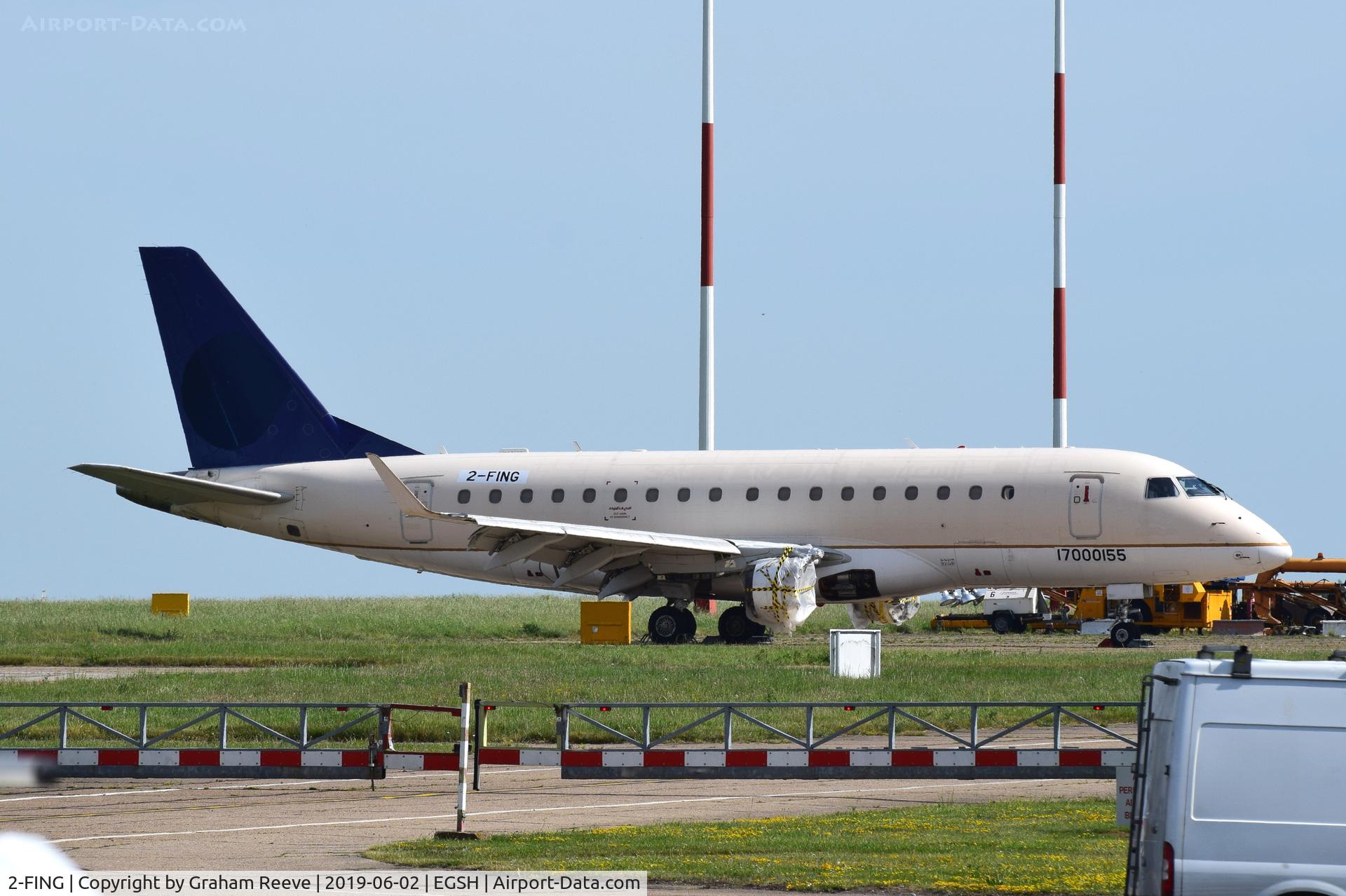 2-FING, 2006 Embraer 170LR (ERJ-170-100LR) C/N 17000155, Parked at Norwich.