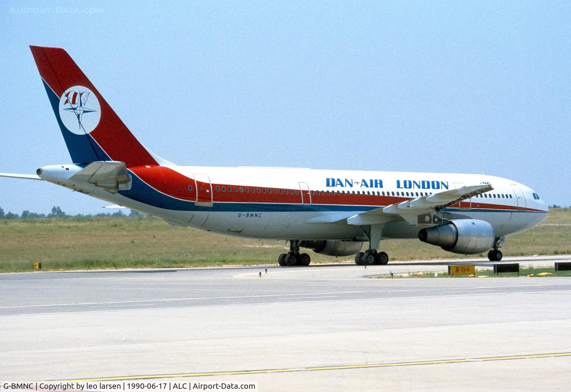 G-BMNC, 1975 Airbus A300B4-103 C/N 12, Alicante 17.6.1990