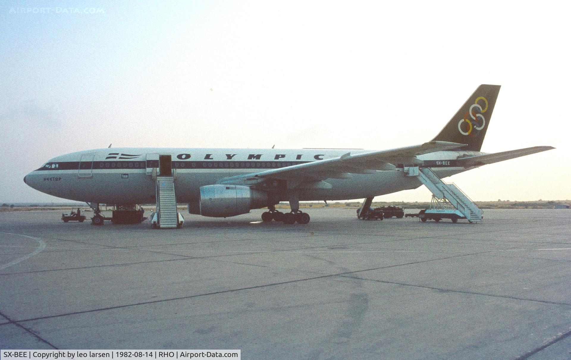 SX-BEE, 1980 Airbus A300B4-102 C/N 103, Rhodos 14.8.1982
