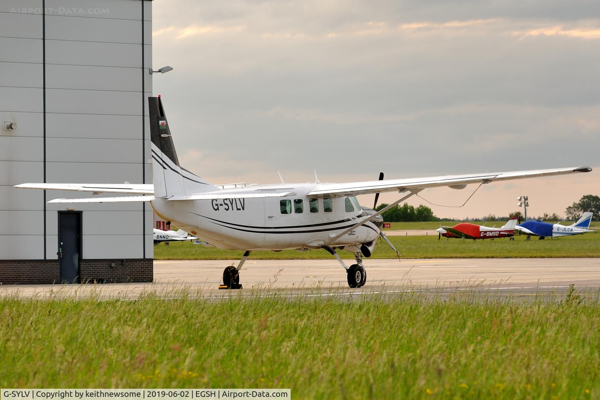 G-SYLV, 2002 Cessna 208B  Grand Caravan C/N 208B0936, Parked overnight ?