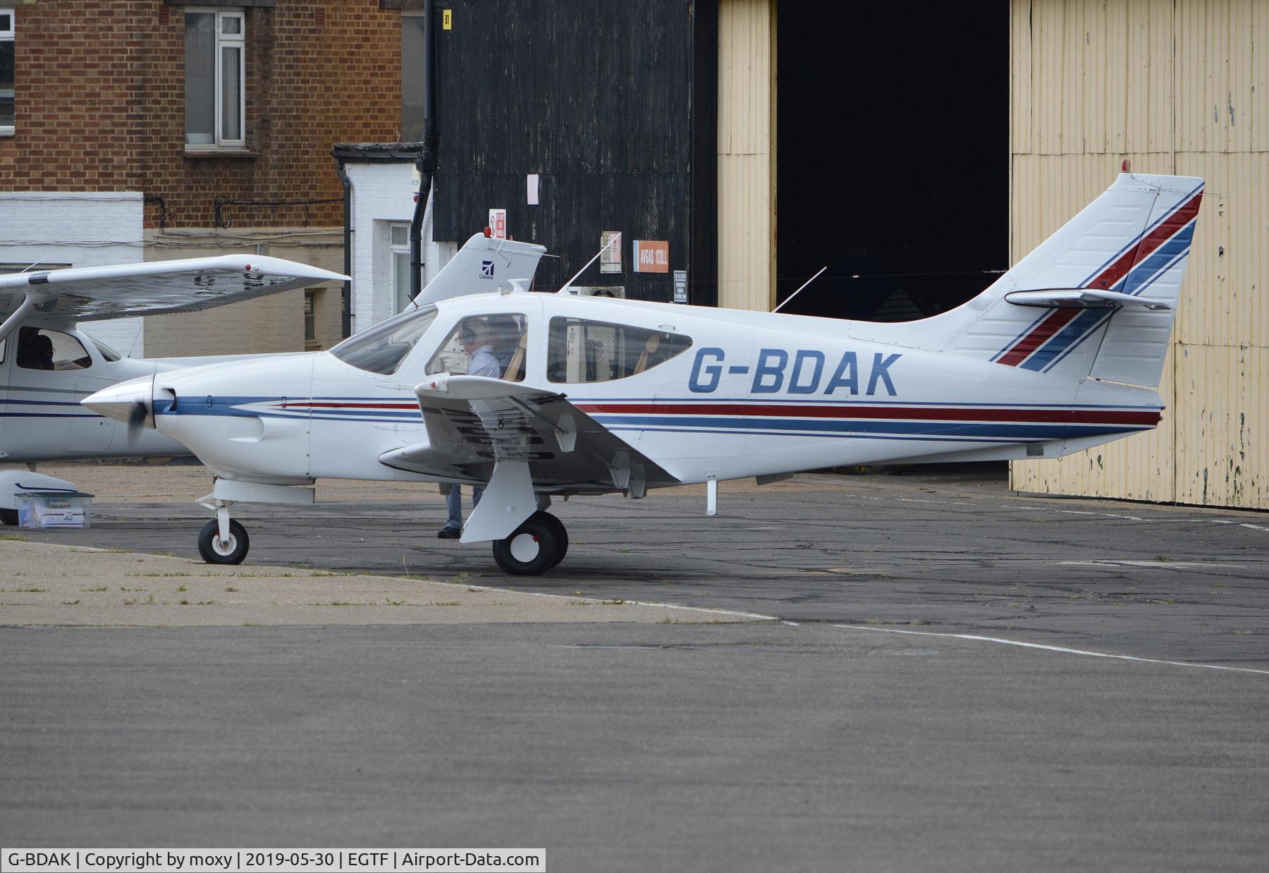 G-BDAK, 1975 Rockwell Commander 112A C/N 252, Rockwell Commander 112A at Fairoaks.
