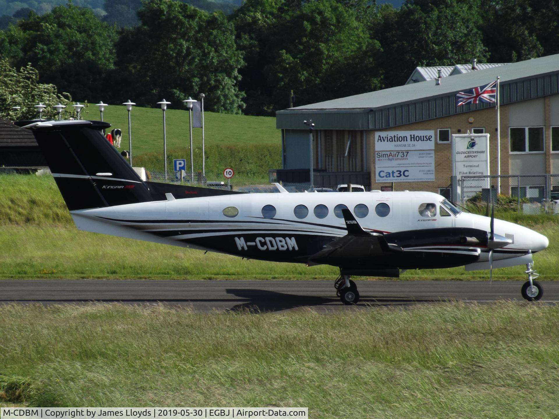 M-CDBM, 2017 Hawker Beechcraft B200GT King Air C/N BY-305, Just about to dep runway 27