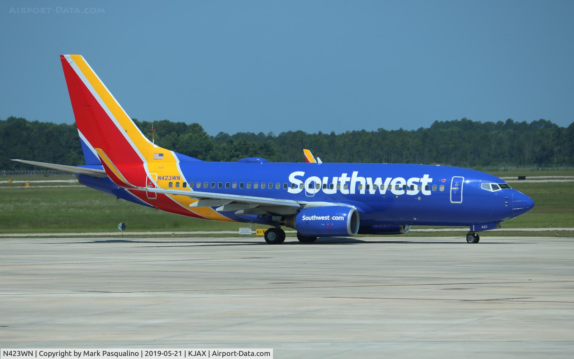 N423WN, 2002 Boeing 737-7H4 C/N 29827, Boeing 737-7H4