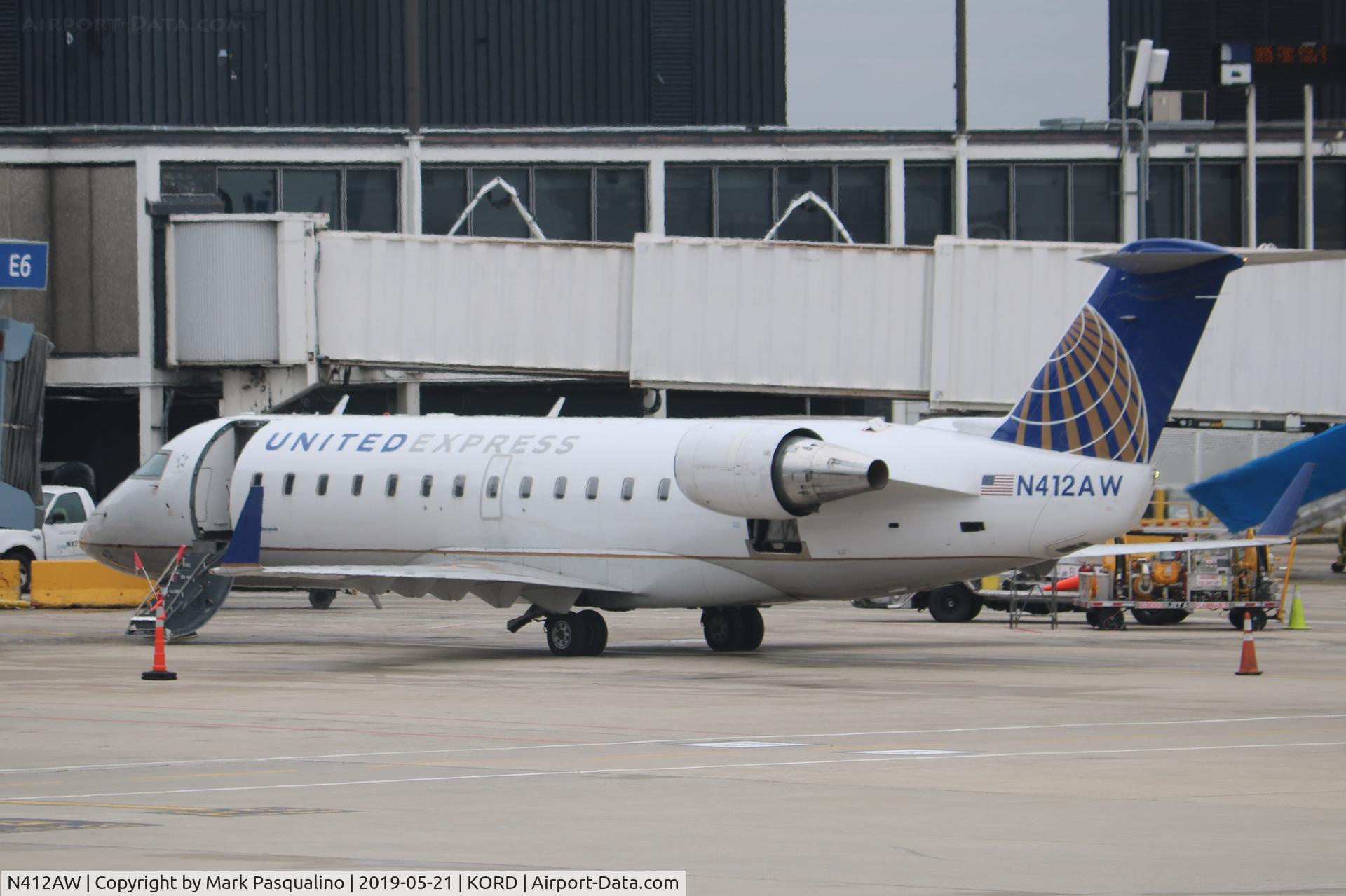 N412AW, 2001 Bombardier CRJ-200LR (CL-600-2B19) C/N 7582, CL-600-2B19