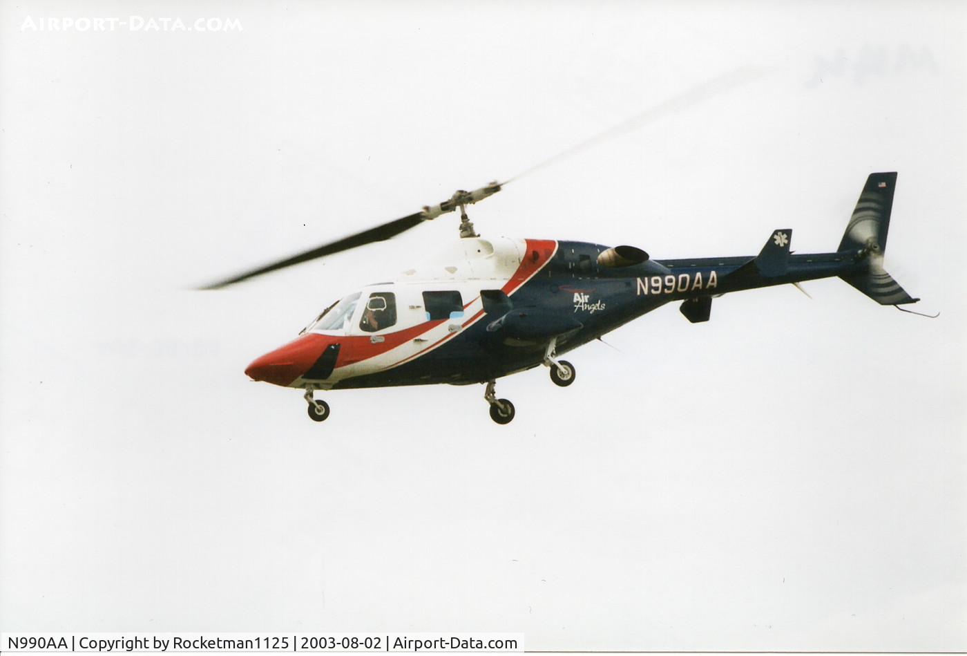 N990AA, 1982 Bell 222 C/N 47075, Air Angels @ Chicagoland Emergency Vehicle Show