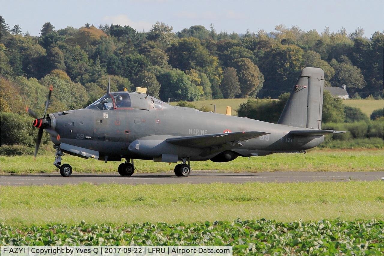 F-AZYI, 1959 Breguet Br.1050 Alize C/N 59, Breguet Br.1050 Alizé, Taxiing rwy 23, Morlaix-Ploujean airport (LFRU-MXN) Air show 2017