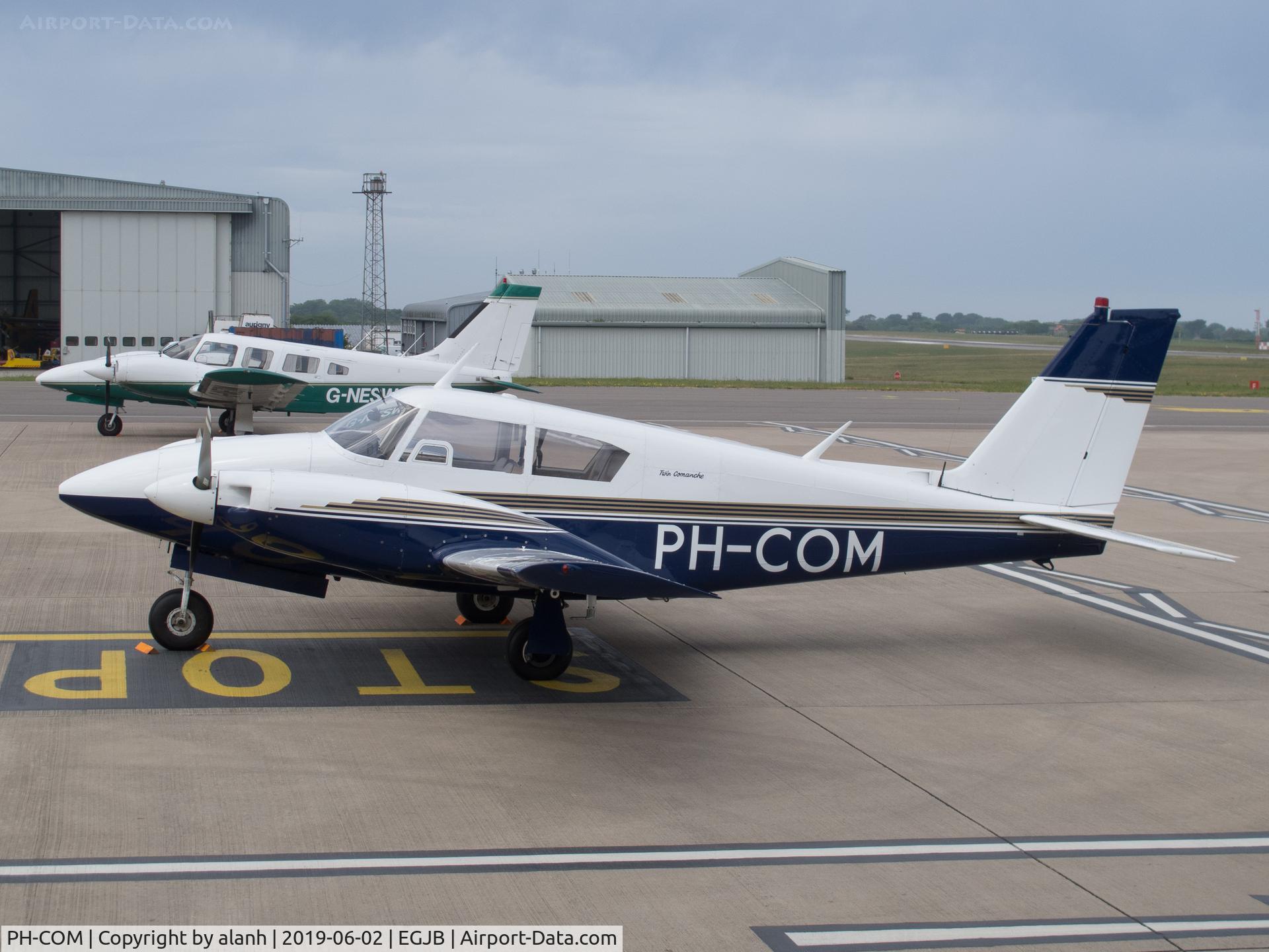 PH-COM, 1964 Piper PA-30-160 Twin Comanche Twin Comanche C/N 30-279, West parking, Guernsey