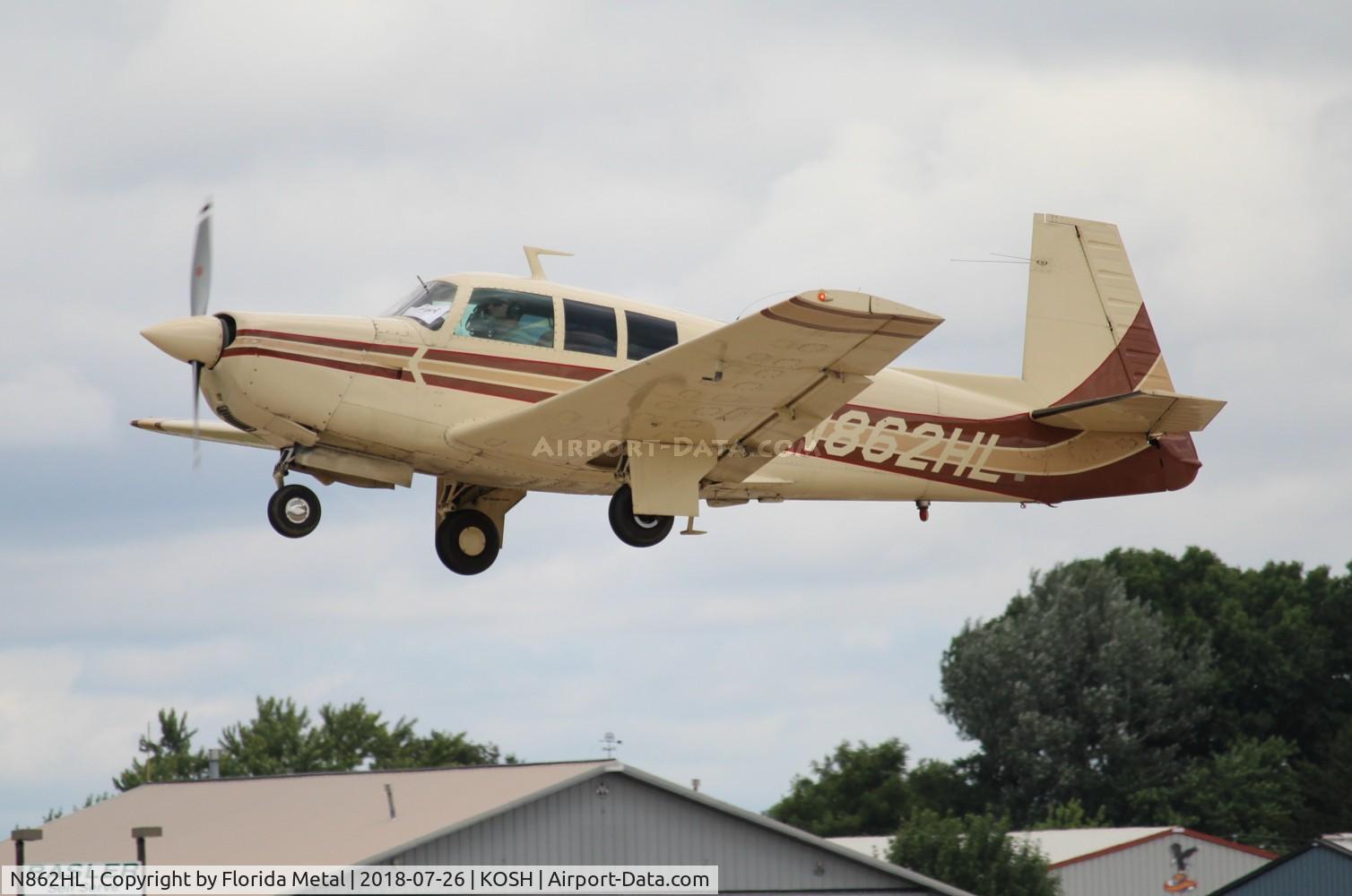N862HL, 1974 Mooney M20F Executive C/N 22-0075, Mooney M20F