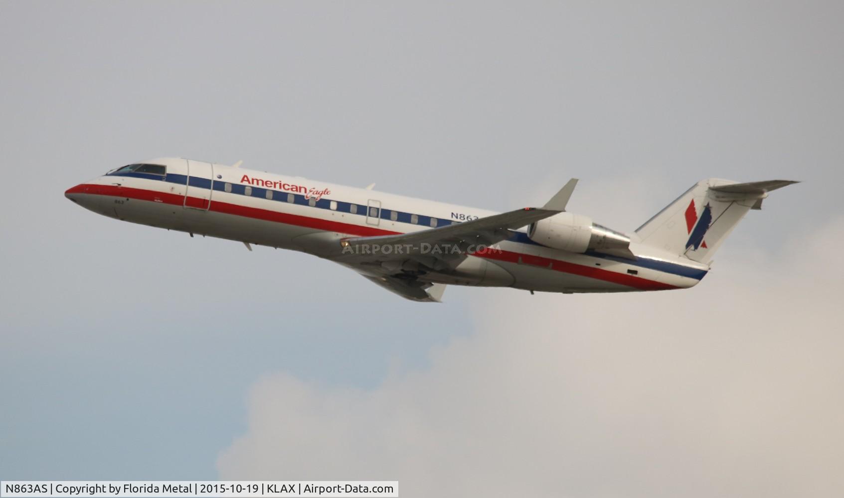 N863AS, 2001 Bombardier CRJ-200ER (CL-600-2B19) C/N 7487, American Eagle